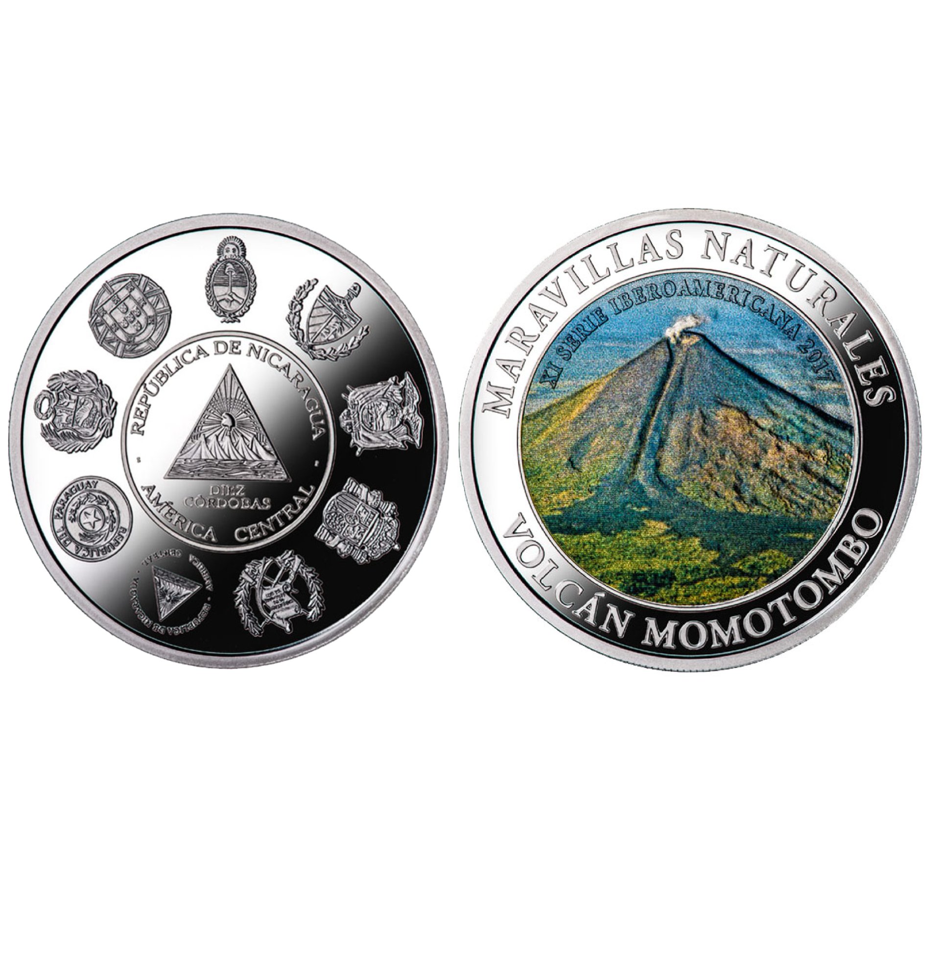 10 Córdobas Momotombo (2017) — Nicaragua