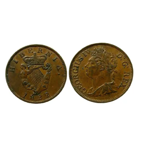 ½ Penny - George IV (1823) — Ireland