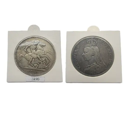 ½ Crown - Victoria 2nd portrait (1890) — United Kingdom