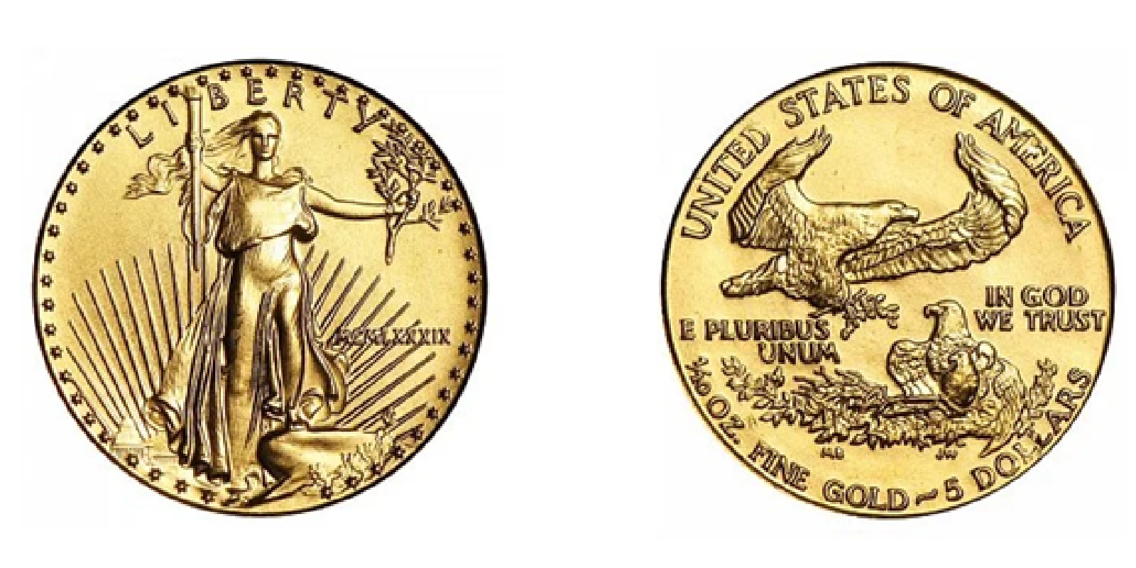 50 Dollars "American Gold Eagle" Bullion Coinage (1989) — United States