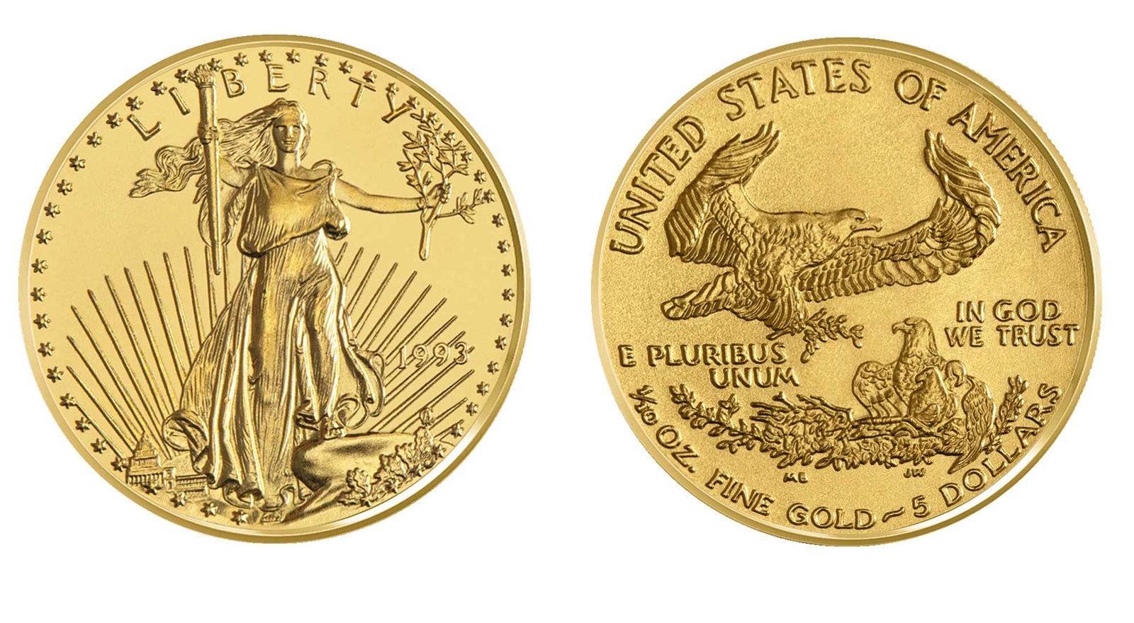50 Dollars "American Gold Eagle" Bullion Coinage (1993) — United States