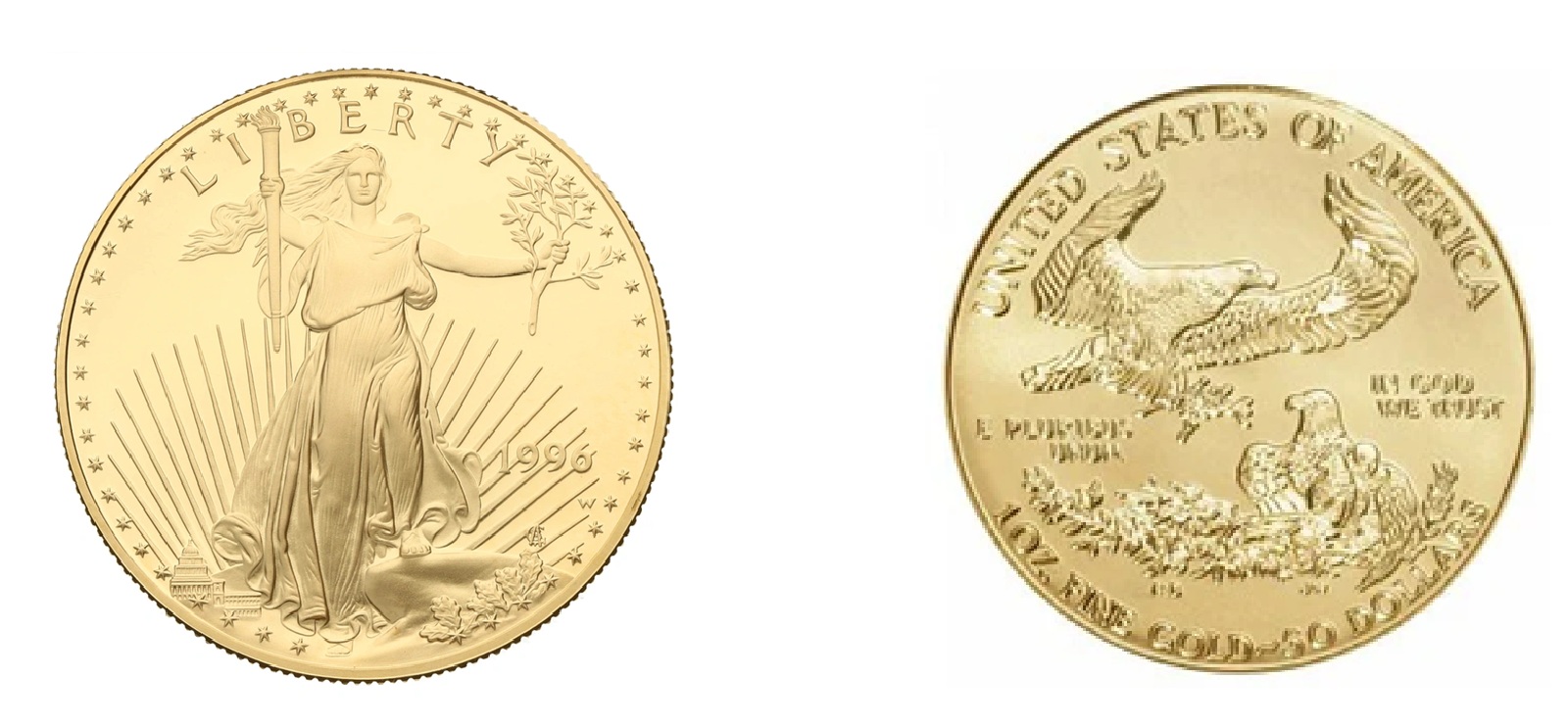 50 Dollars "American Gold Eagle" Bullion Coinage (1996) — United States