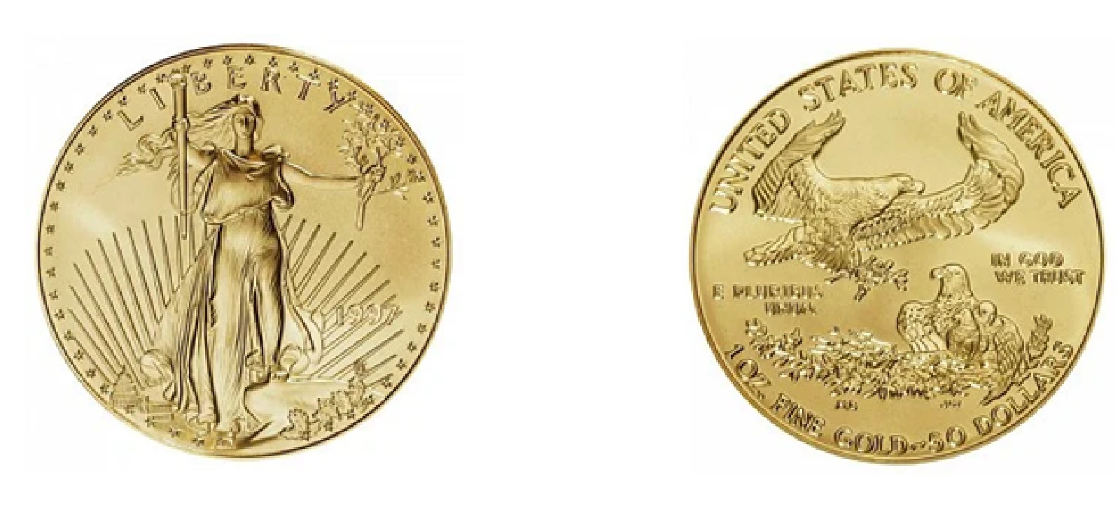 50 Dollars "American Gold Eagle" Bullion Coinage (1997) — United States