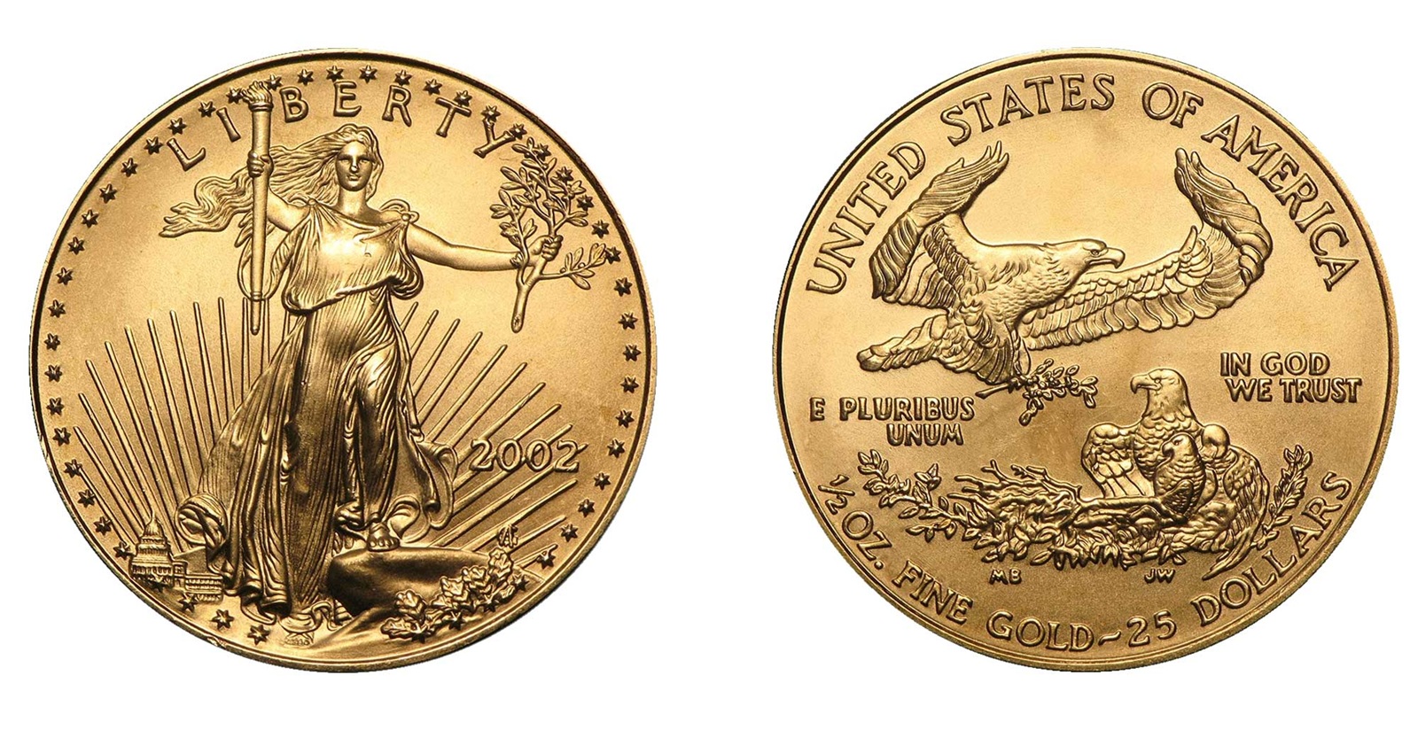 50 Dollars "American Gold Eagle" Bullion Coinage (2002) — United States