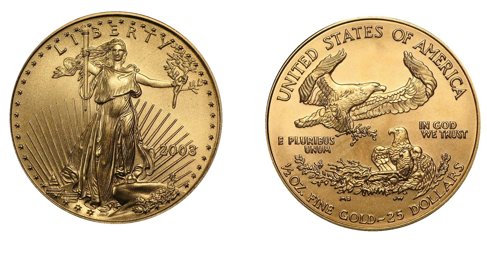 50 Dollars "American Gold Eagle" Bullion Coinage (2003) — United States