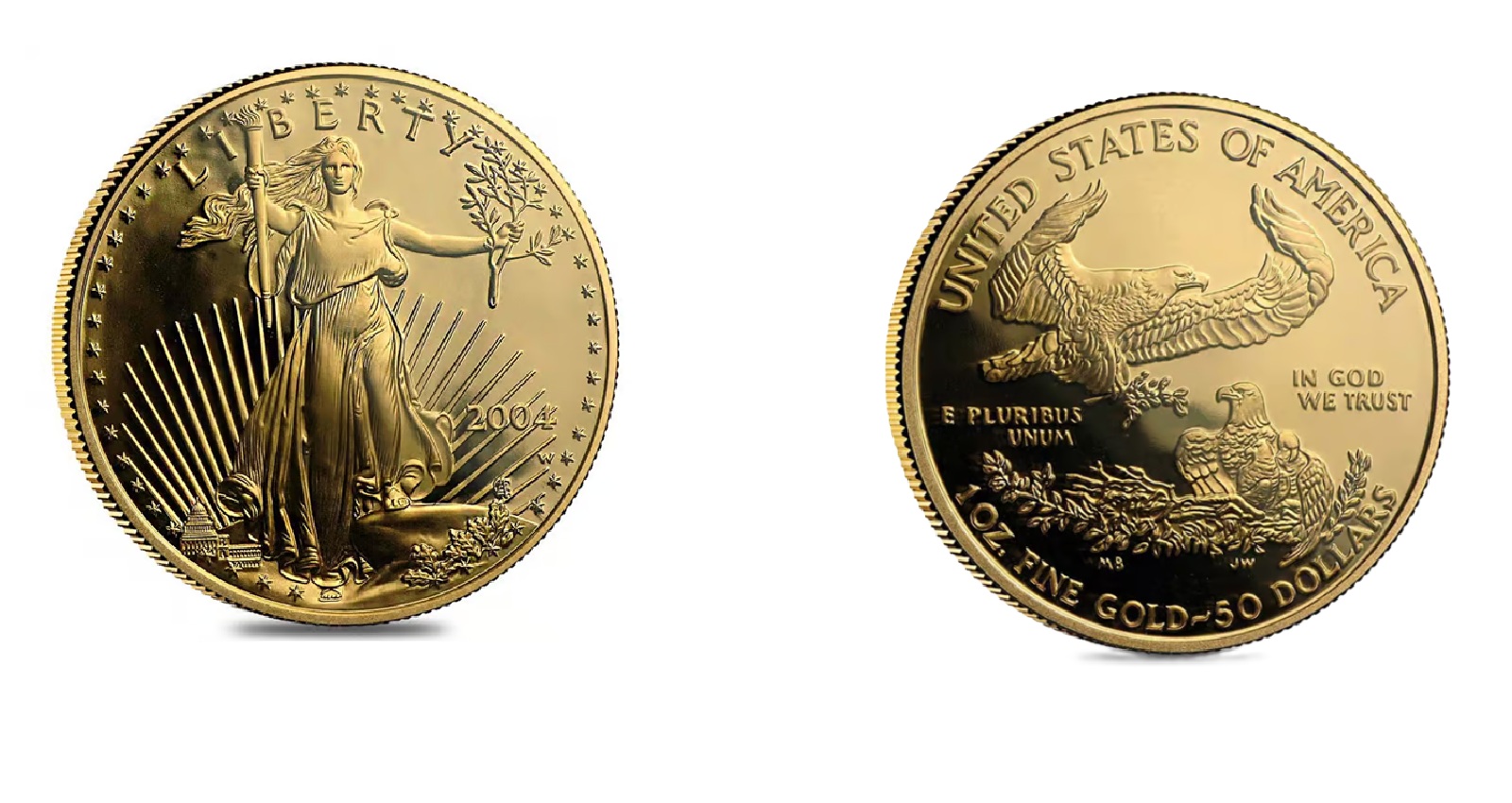 50 Dollars "American Gold Eagle" Bullion Coinage (2004) — United States