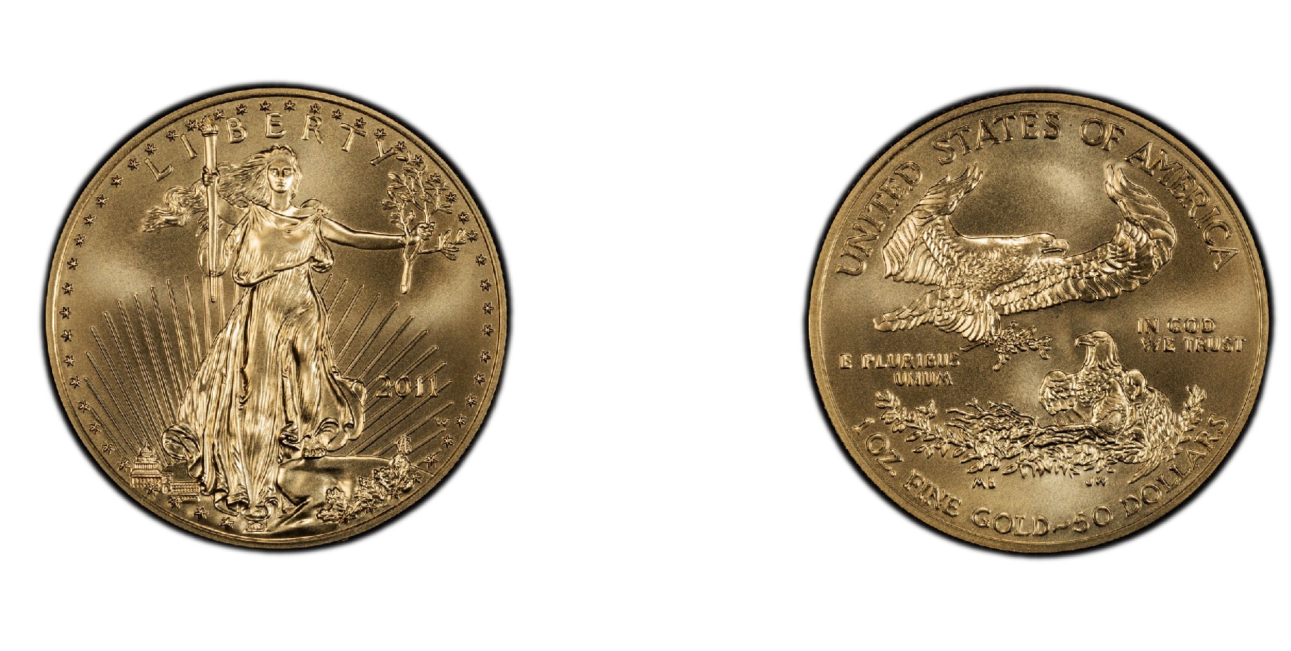 50 Dollars "American Gold Eagle" Bullion Coinage (2011) — United States