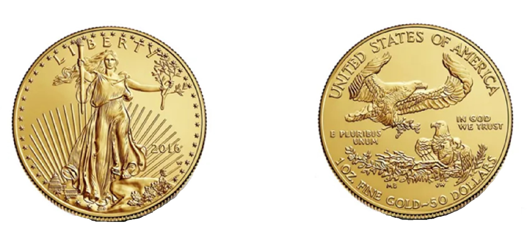 50 Dollars "American Gold Eagle" Bullion Coinage (2016) — United States