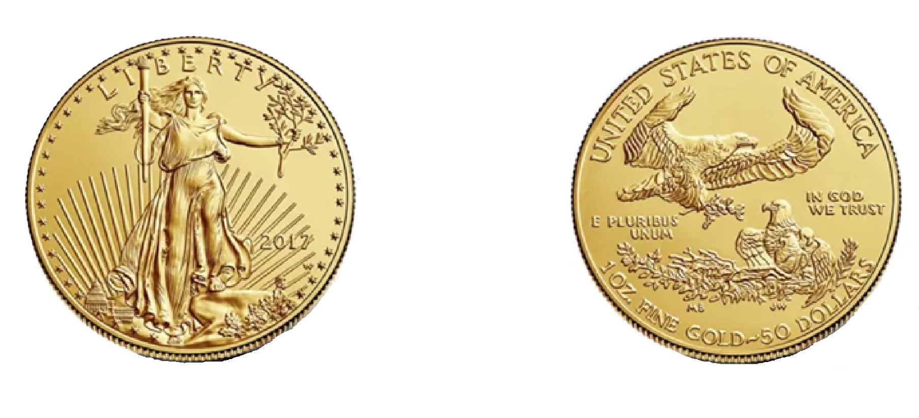 50 Dollars "American Gold Eagle" Bullion Coinage (2017) — United States