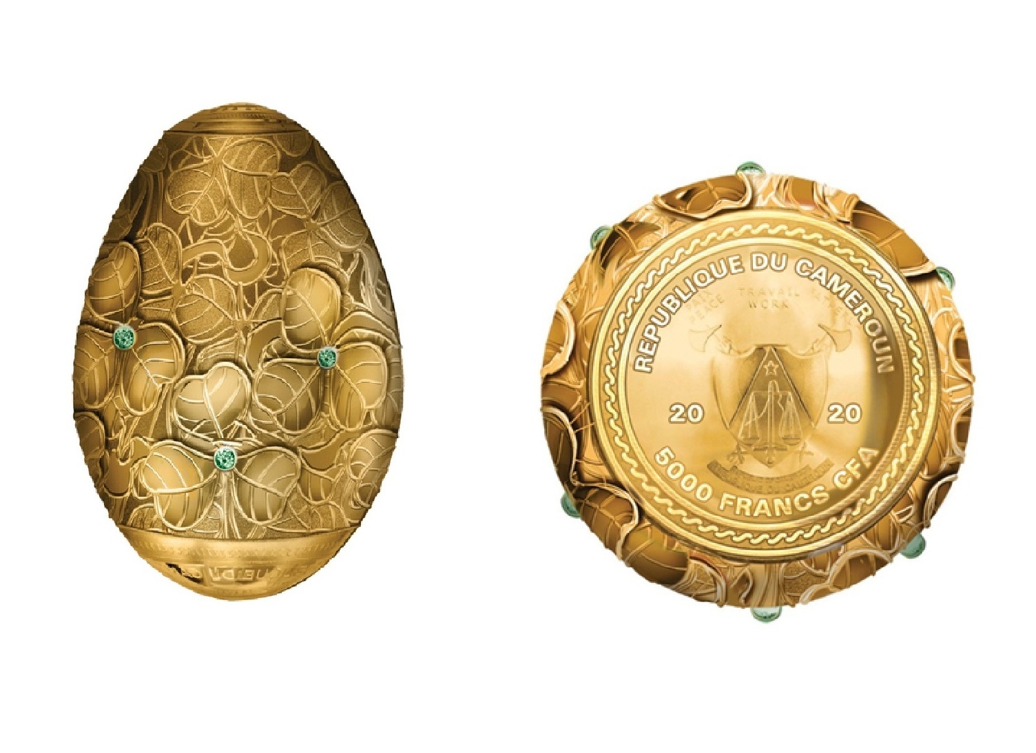 5000 Francs Clover leaf egg (2020) — Cameroon