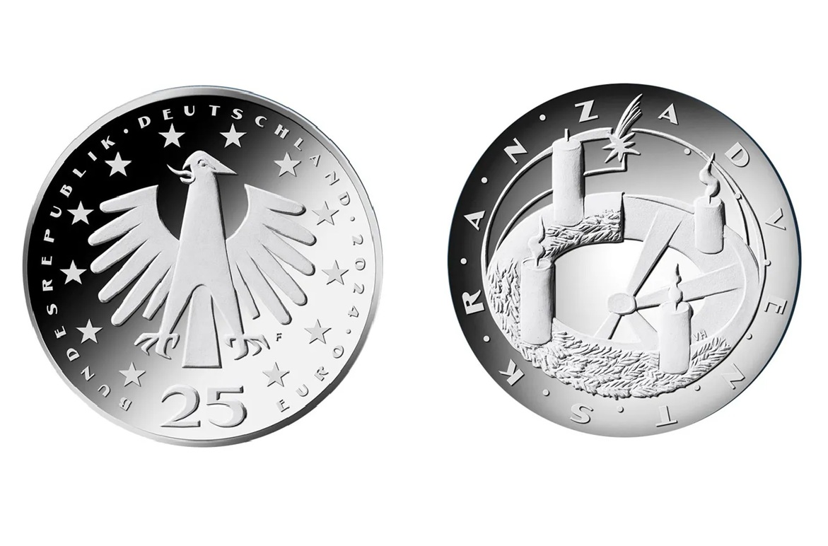 25 Euros Advent wreath (2024) — Germany
