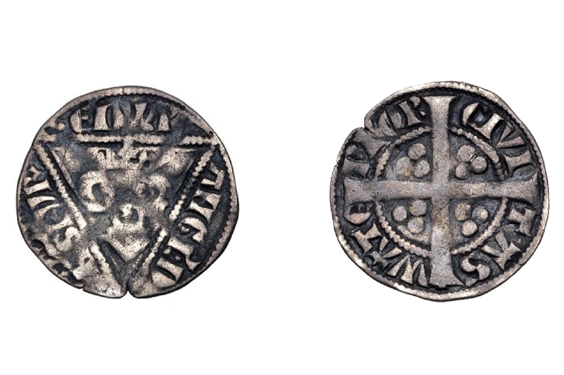 ½ Penny - Edward I Second coinage, Class I; Waterford — Ireland