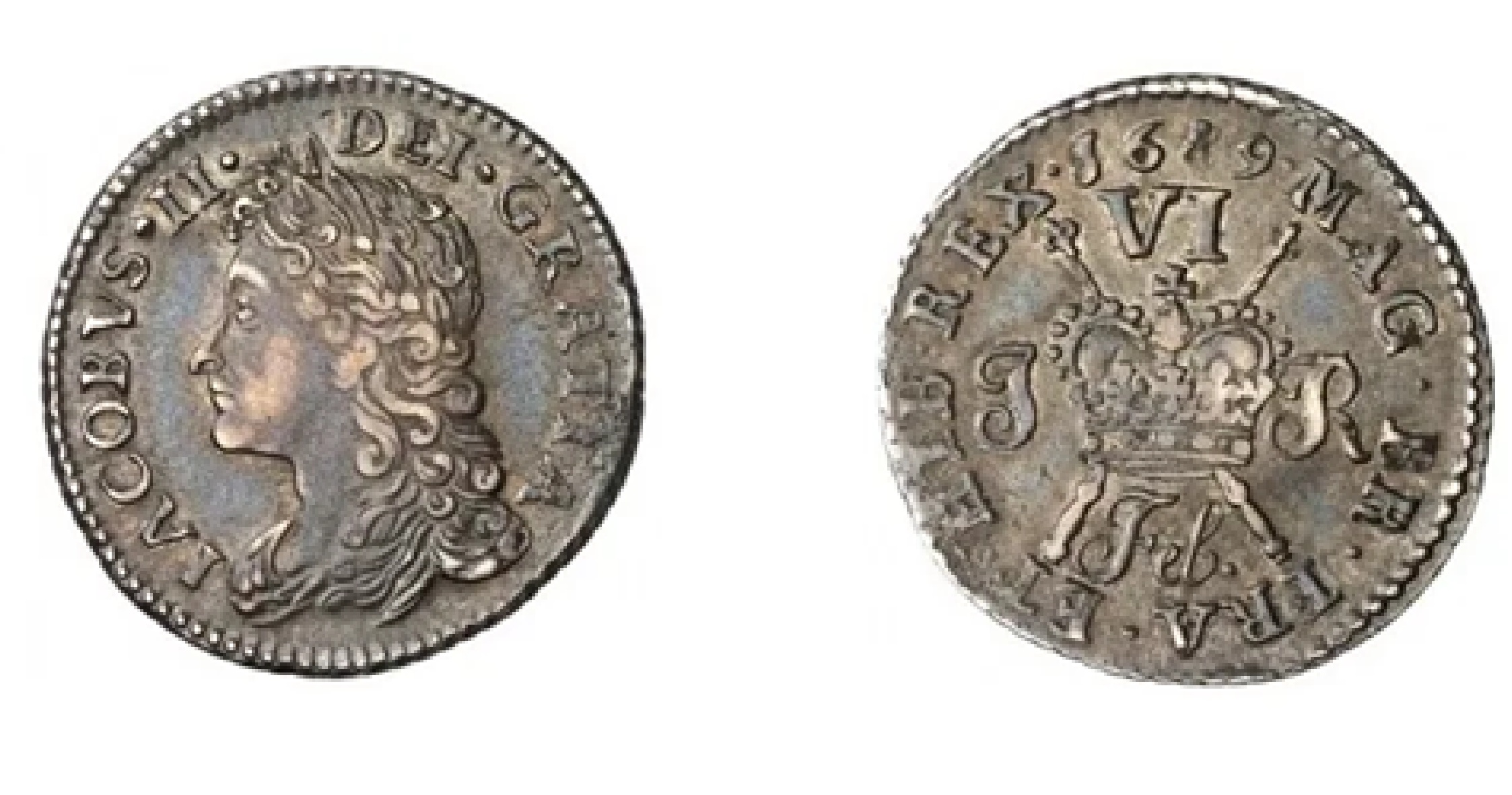 6 Pence - James II Gun Money Large Coinage (1689) — Ireland