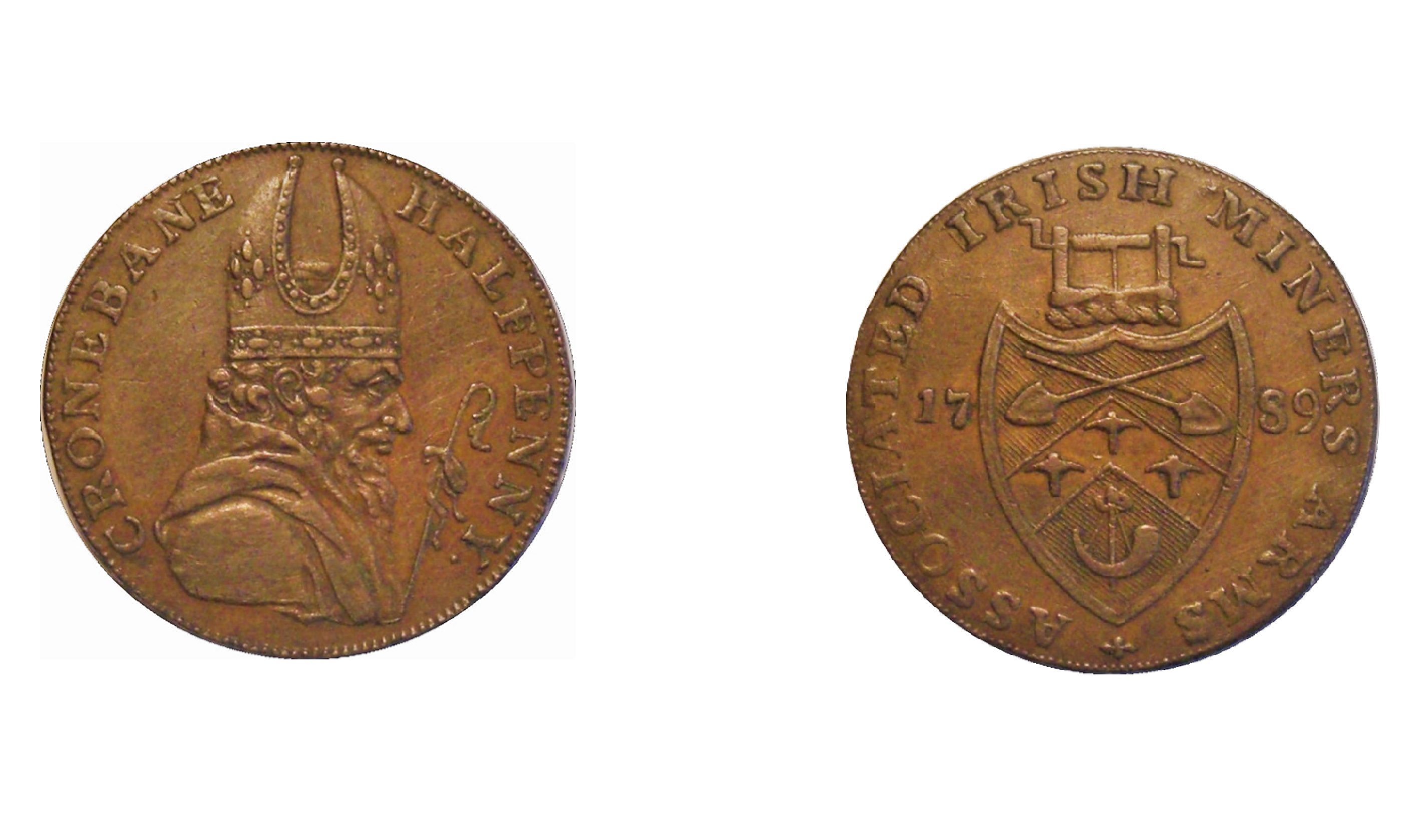 ½ Penny Associated Irish Miners (1789) — Ireland