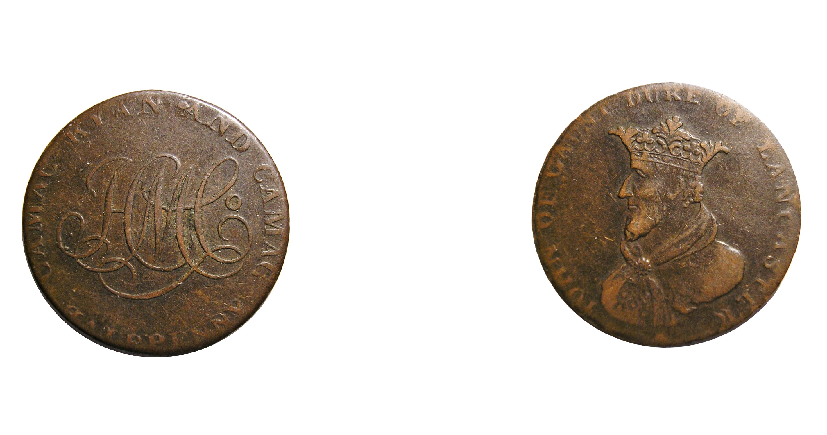 ½ Penny Dublin - Camac Kyan and Camac / John of Gaunt — Ireland