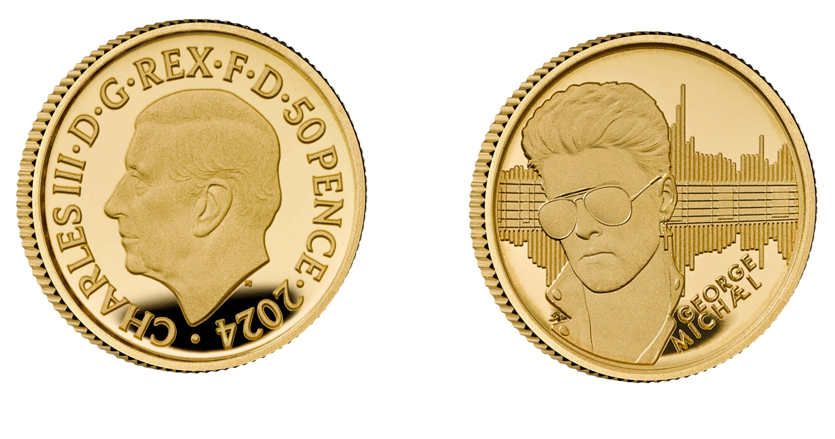 50 Pence - Charles III George Michael; Gold (2024) — United Kingdom