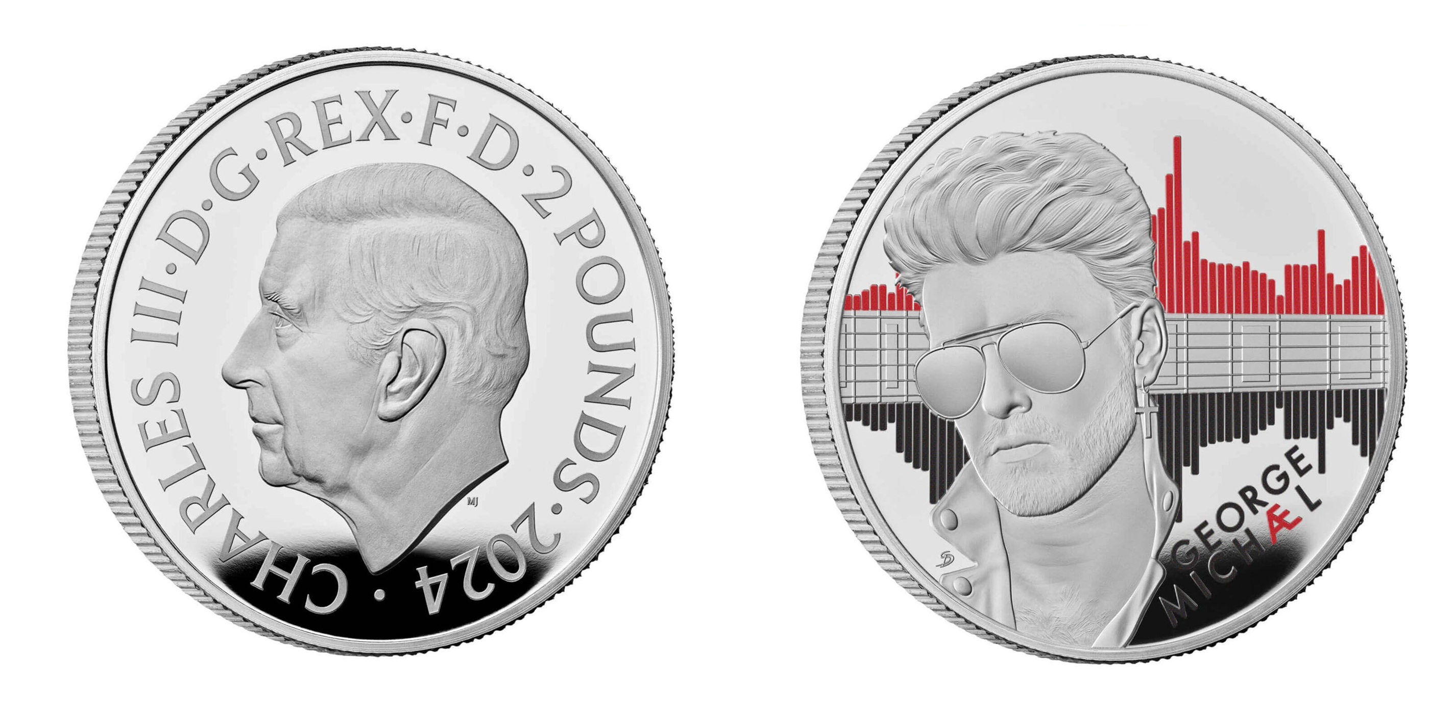 2 Pounds - Charles III George Michael; Silver (2024) — United Kingdom
