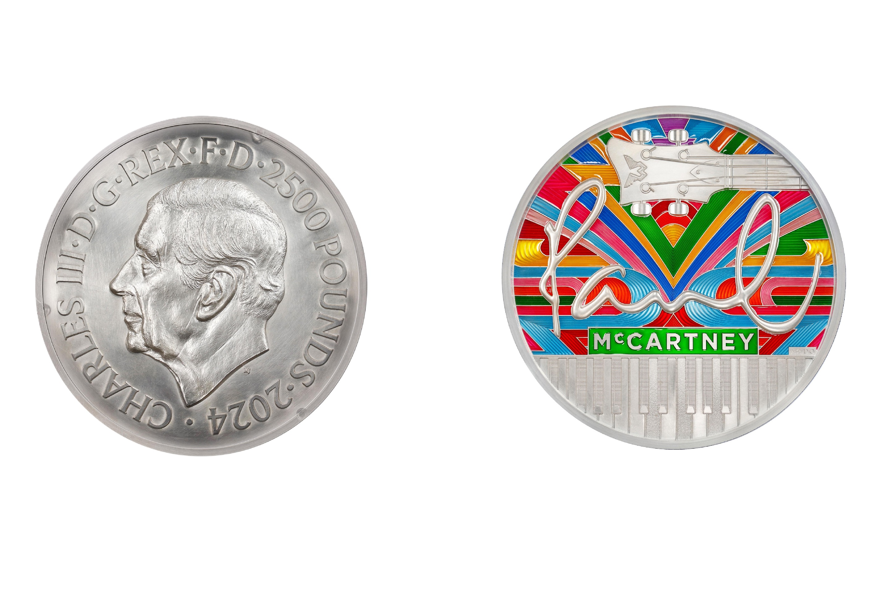 2500 Pounds - Charles III Paul McCartney; Silver (2024) — United Kingdom
