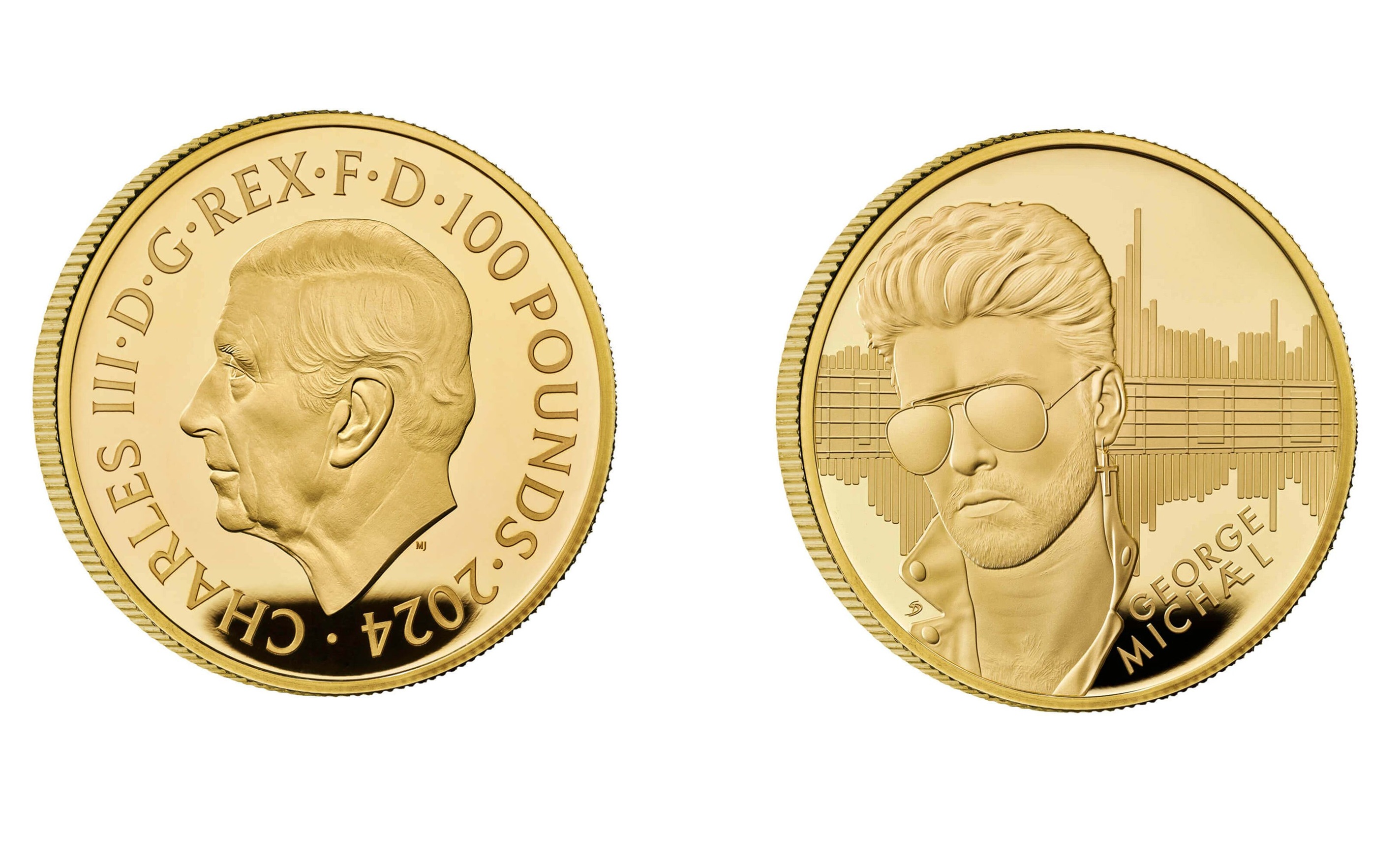 100 Pounds - Charles III George Michael; Gold (2024) — United Kingdom