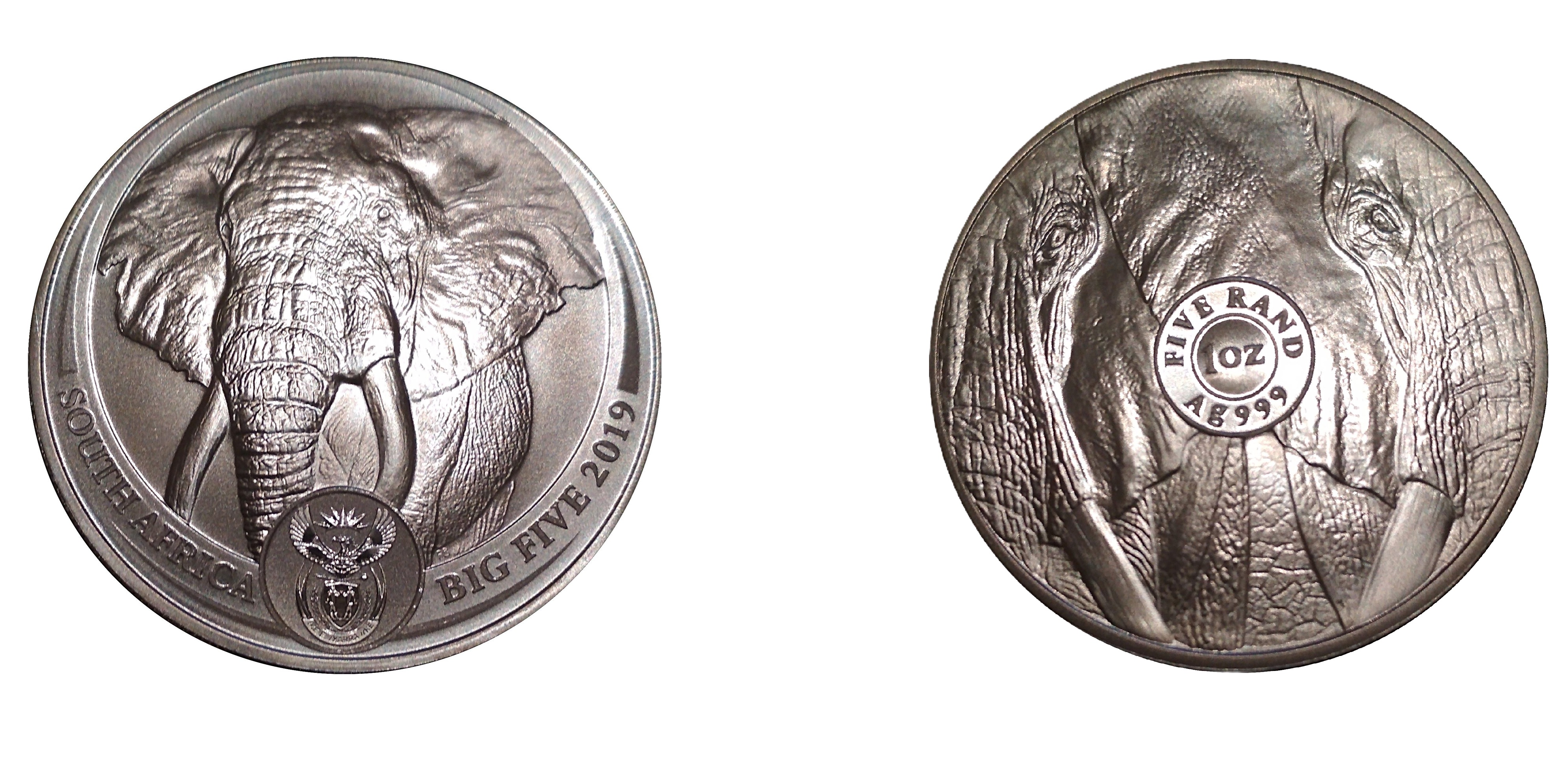 5 Rand The Big Five Series I - African Elephant (2019) — South Africa