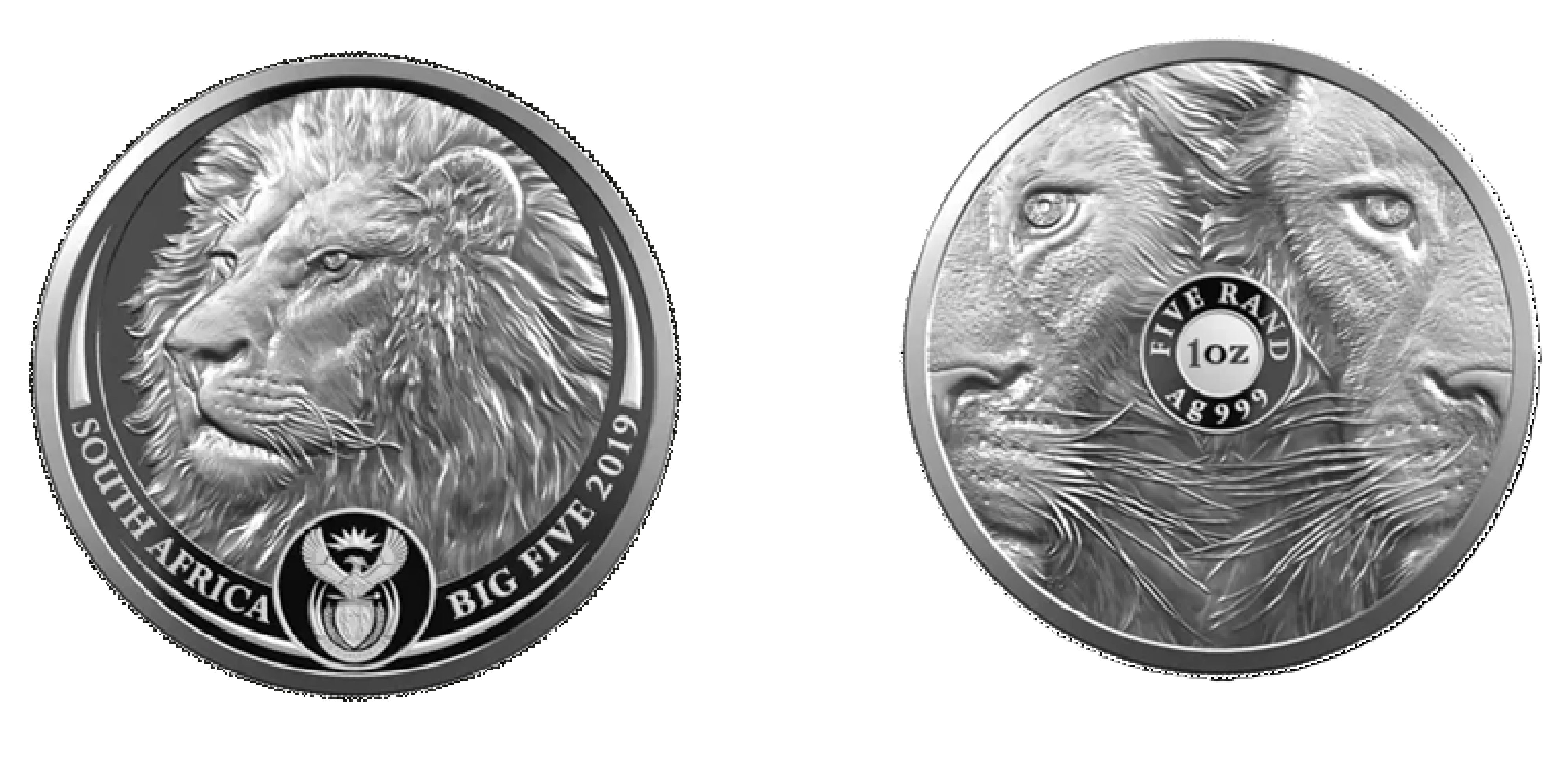 20 Rand The Big Five Series I - Lion (2019) — South Africa