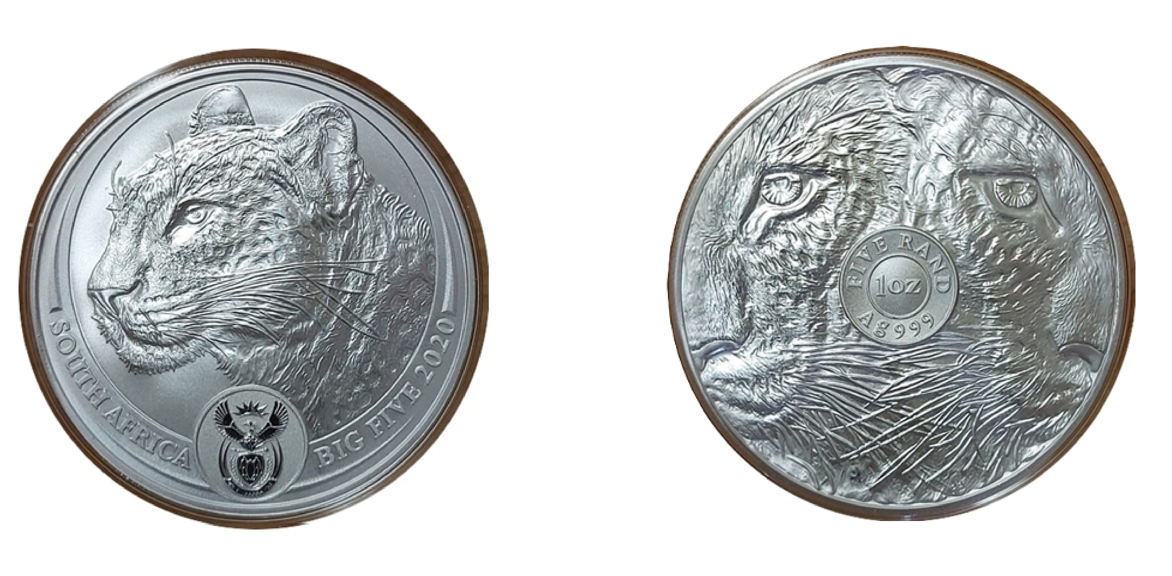 5 Rand The Big Five Series I - Leopard (2020) — South Africa