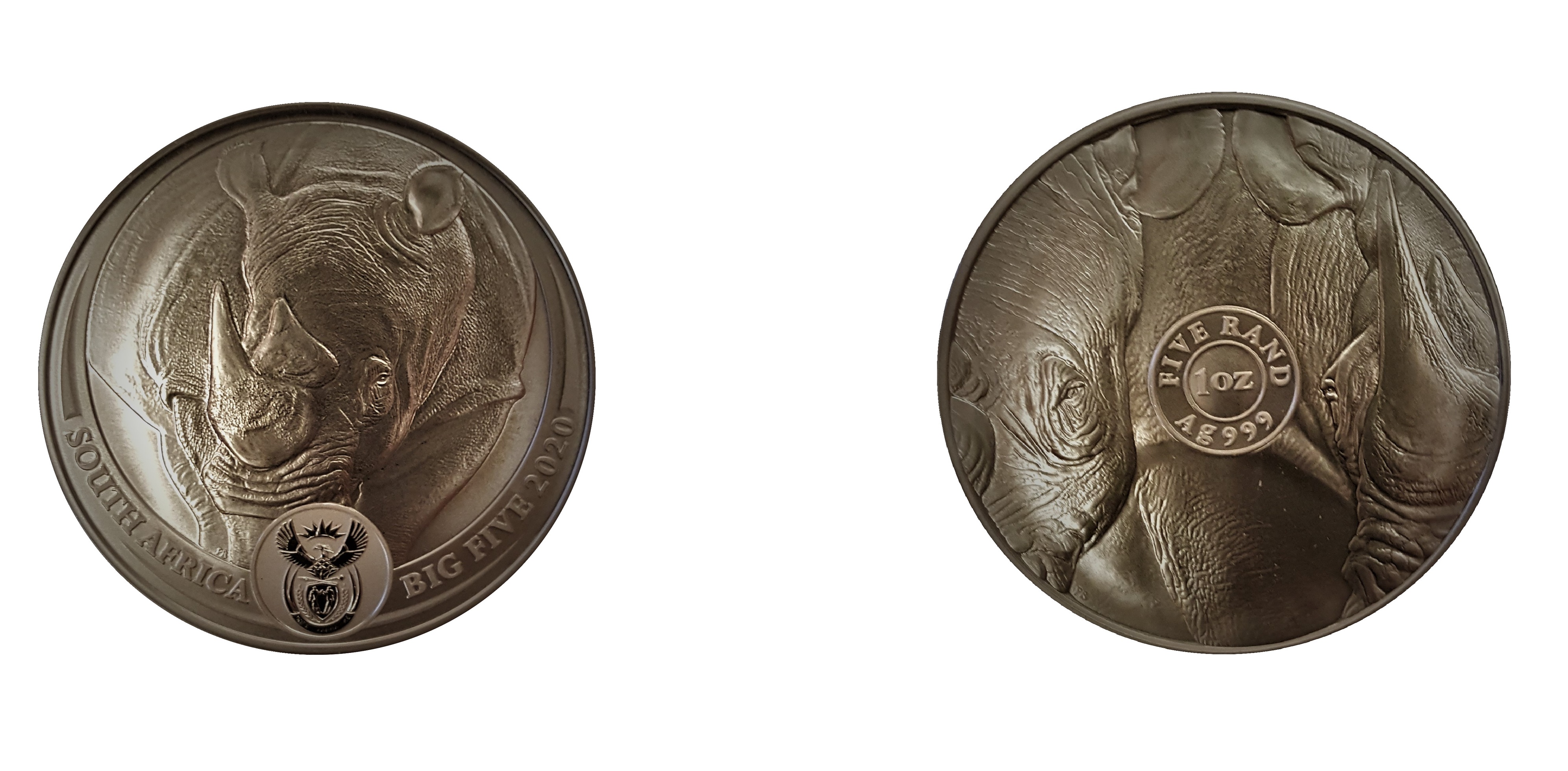 5 Rand The Big Five Series I - Rhino (2020) — South Africa