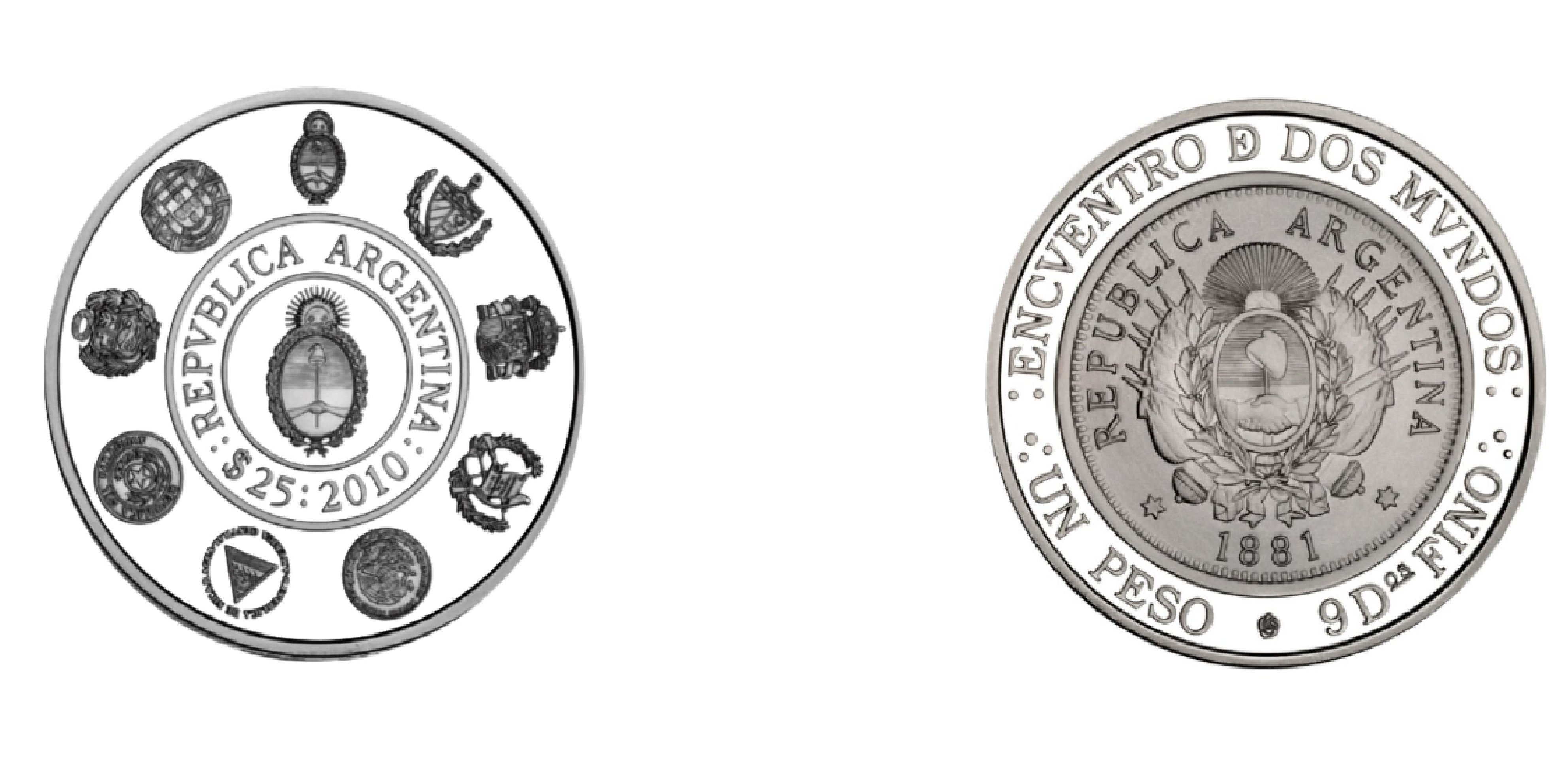 25 Pesos Ibero-American Series - Patacón (2010) — Argentina