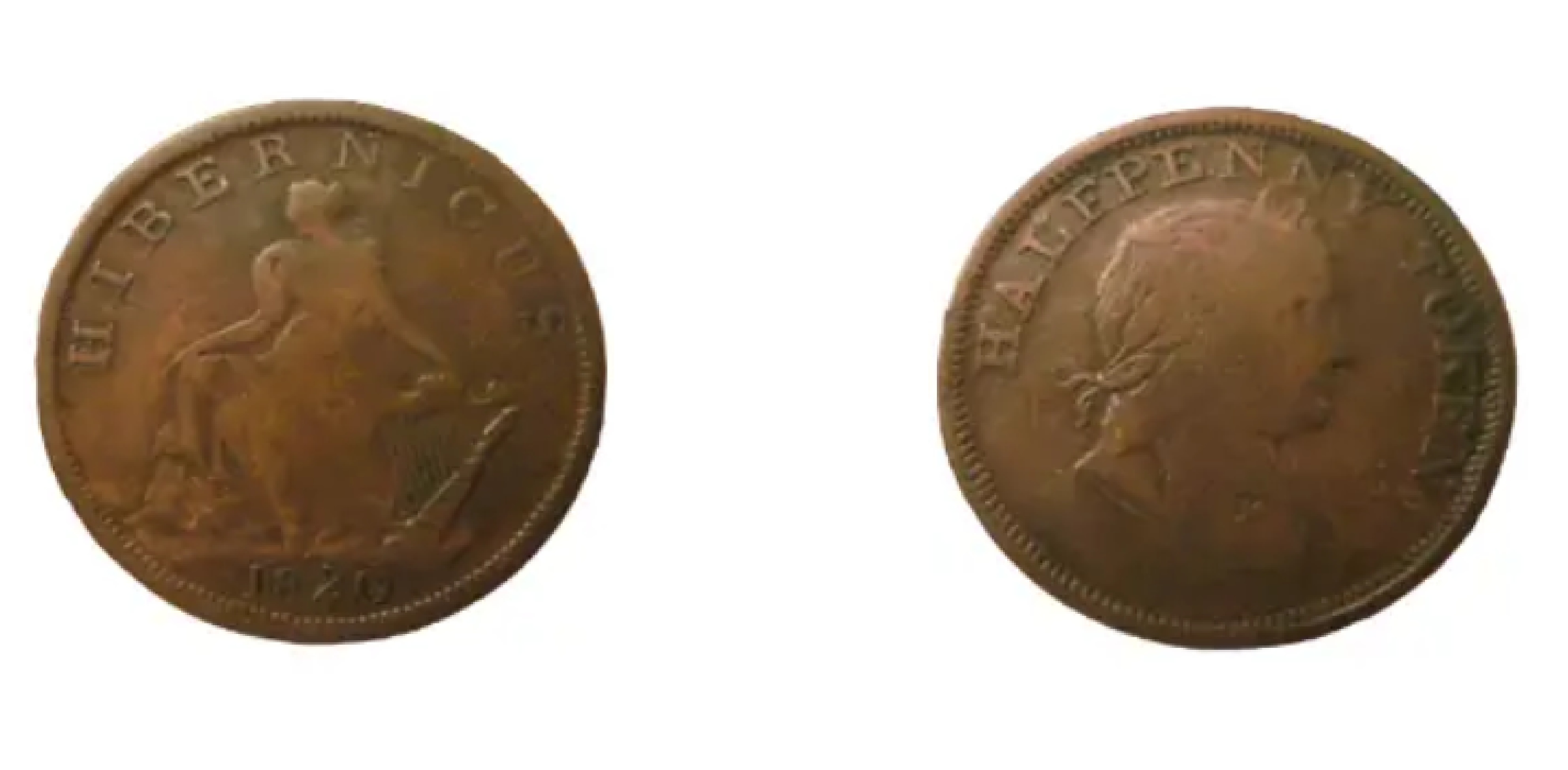 ½ Penny Hibernicus (1820) — Ireland