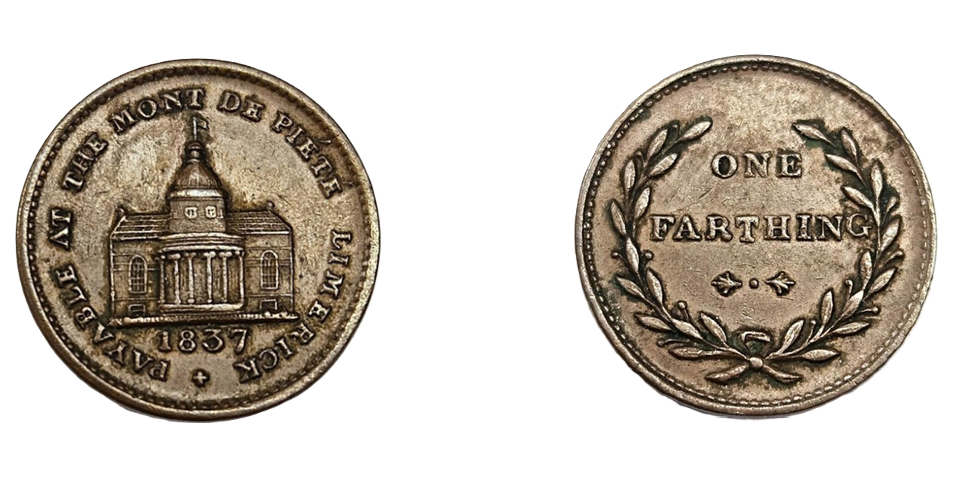 1 Farthing Limerick - Mont De Piéte (1837) — Ireland
