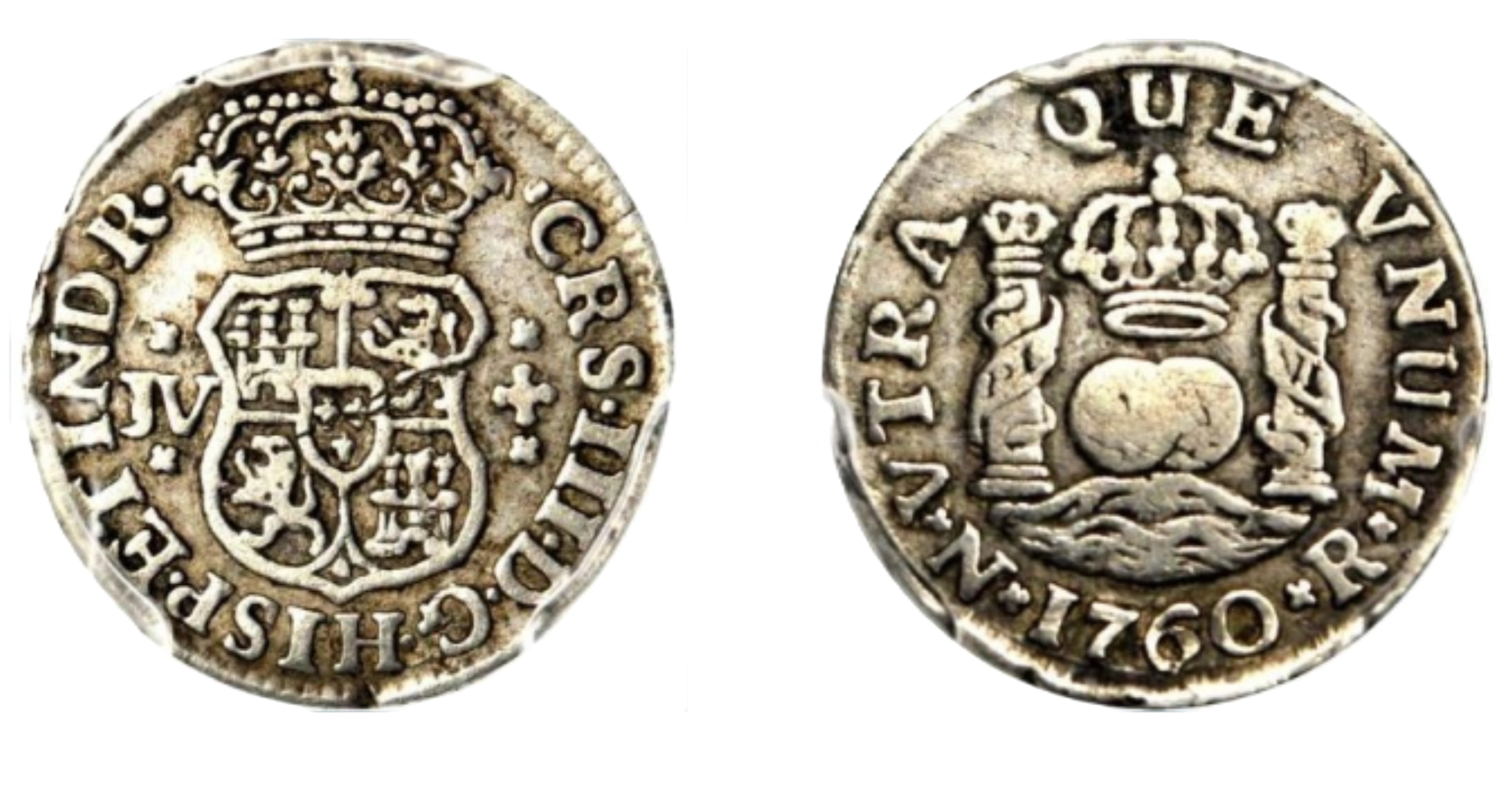½ Real - Charles III (1760) — Colombia
