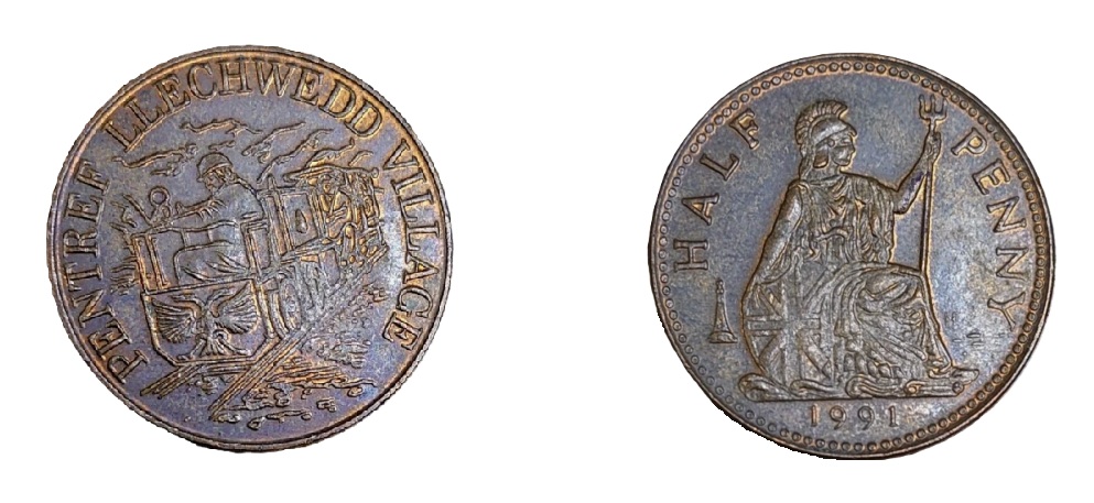 ½ Penny - Pentref Llechwedd Village (1991) — Wales