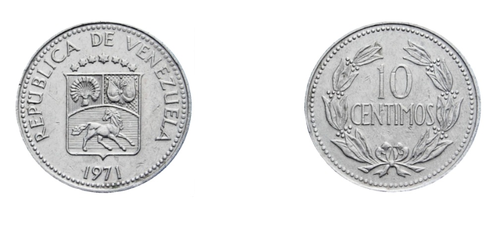 10 Céntimos (1971) — Venezuela