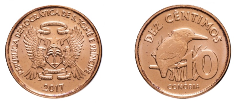 10 Cêntimos (2017) — São Tomé and Príncipe