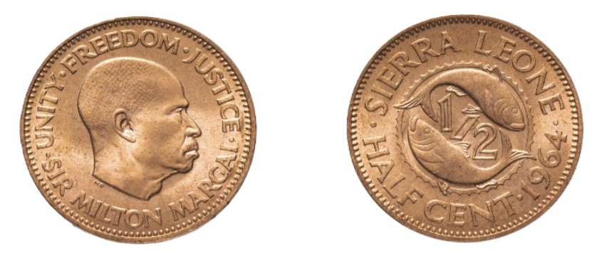 ½ Cent (1964) — Sierra Leone