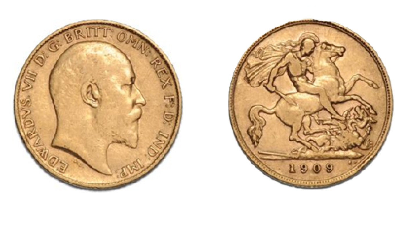 ½ Sovereign - Edward VII (1909) — United Kingdom