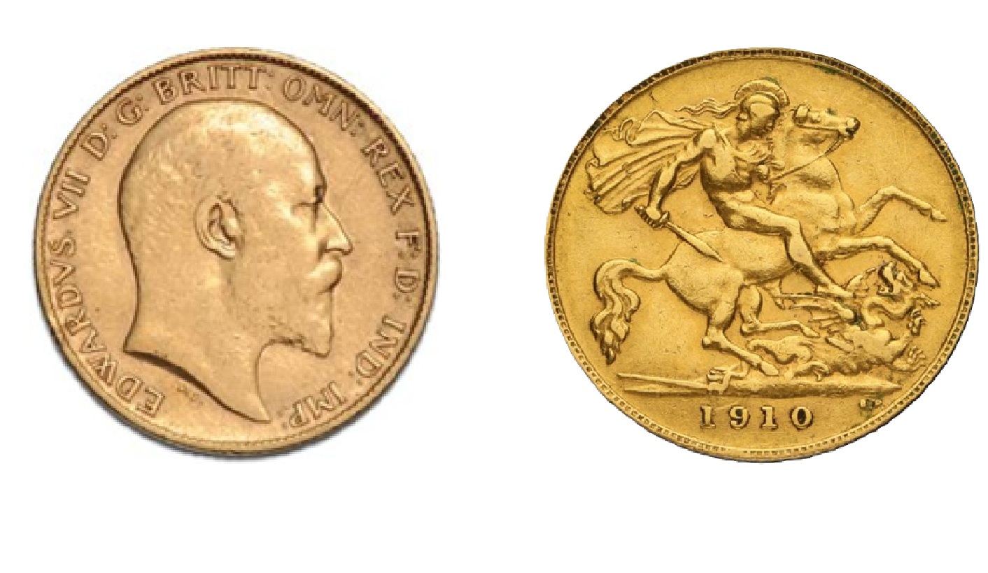 ½ Sovereign - Edward VII (1910) — United Kingdom