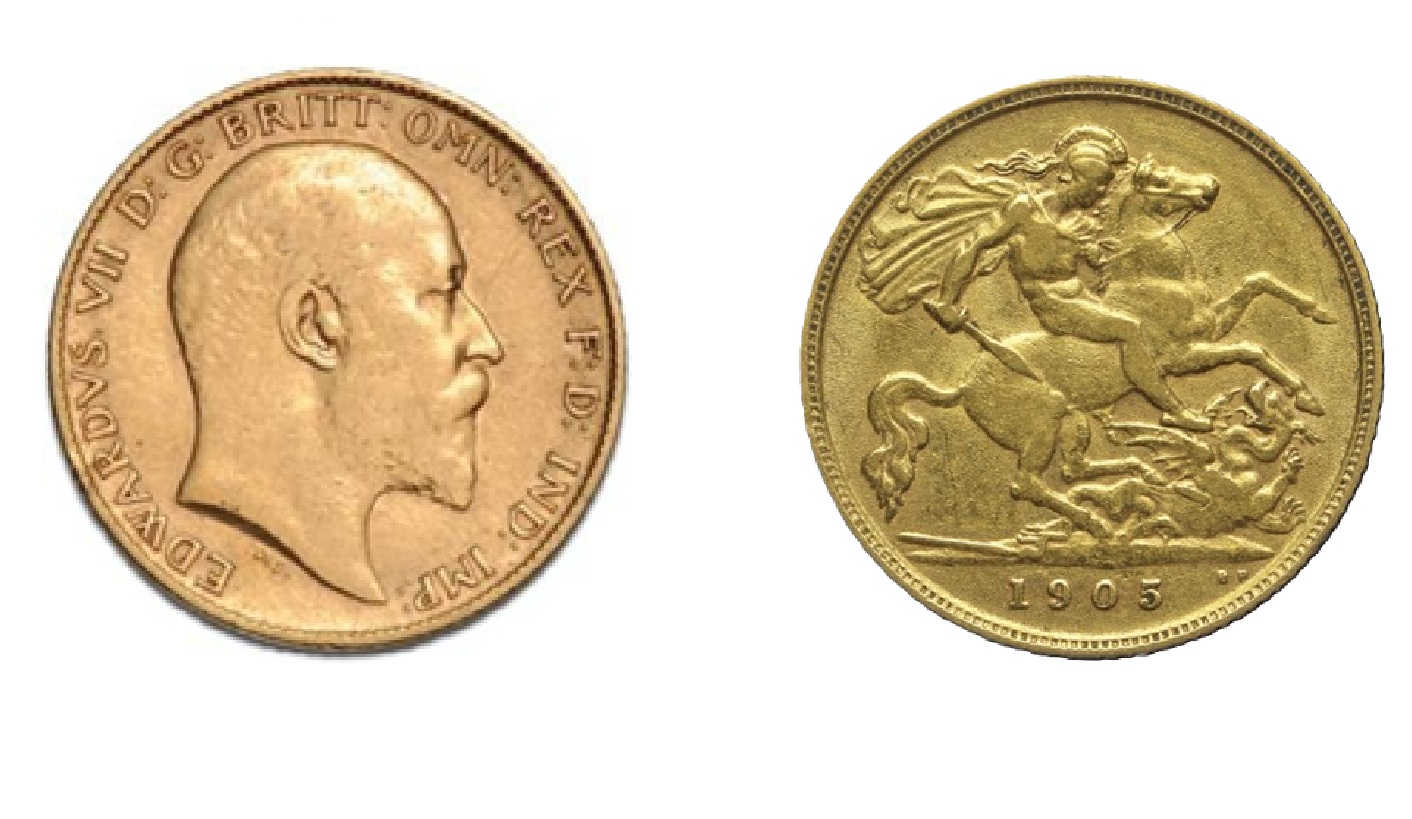 ½ Sovereign - Edward VII (1905) — United Kingdom