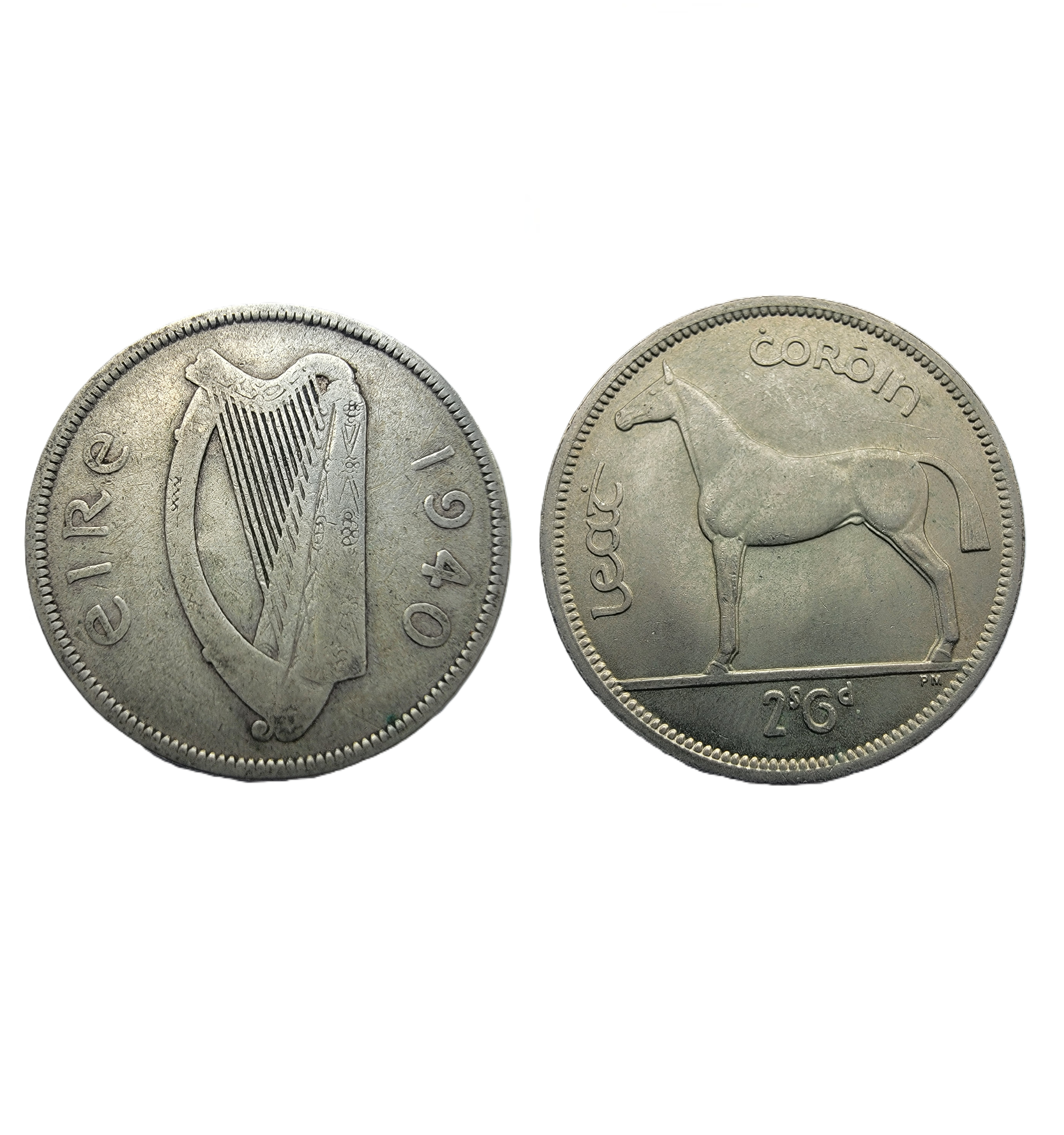 ½ Crown = 2 Shillings 6 Pence (1940) — Ireland