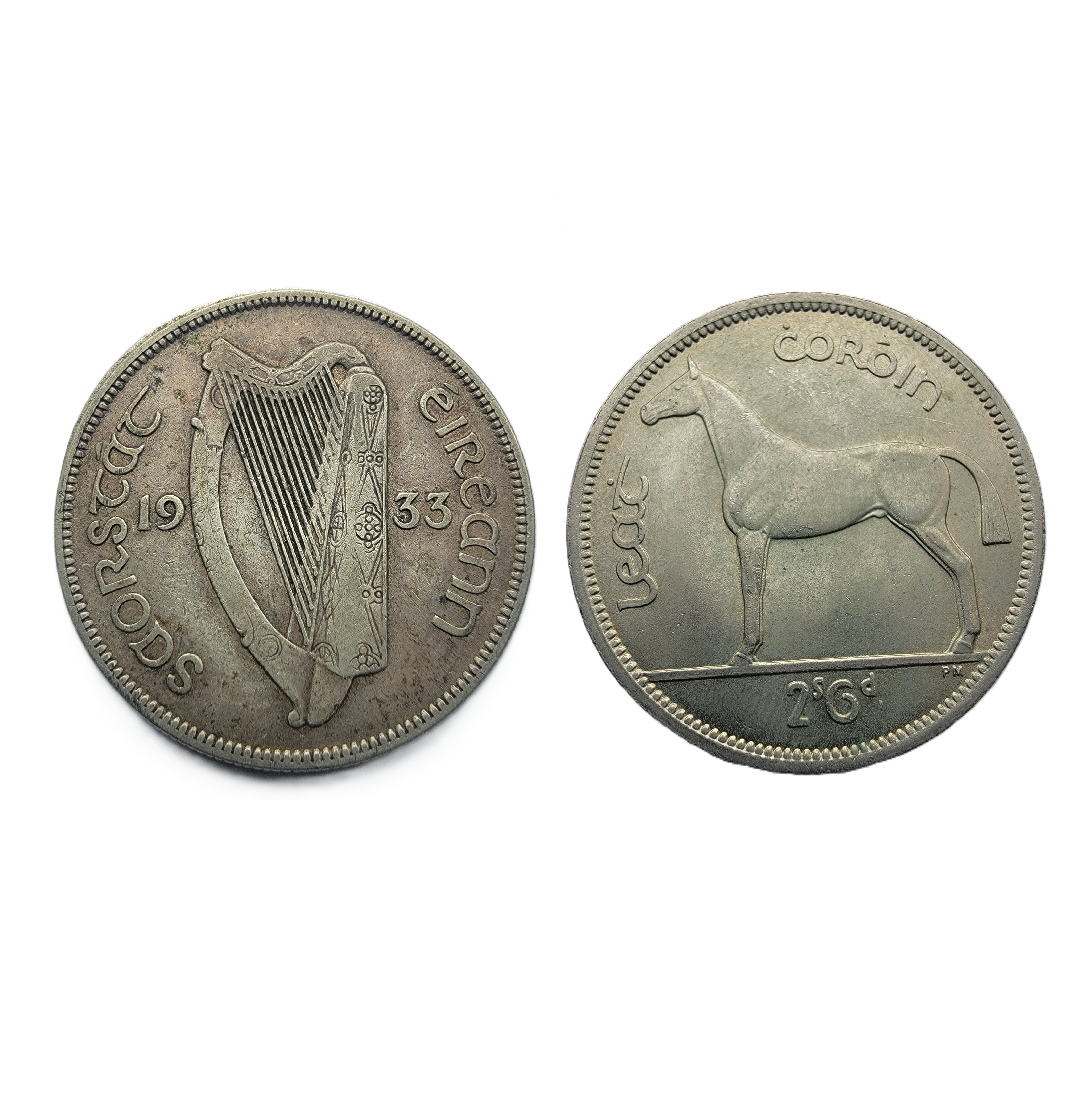 ½ Crown = 2 Shillings 6 Pence (1933) — Ireland