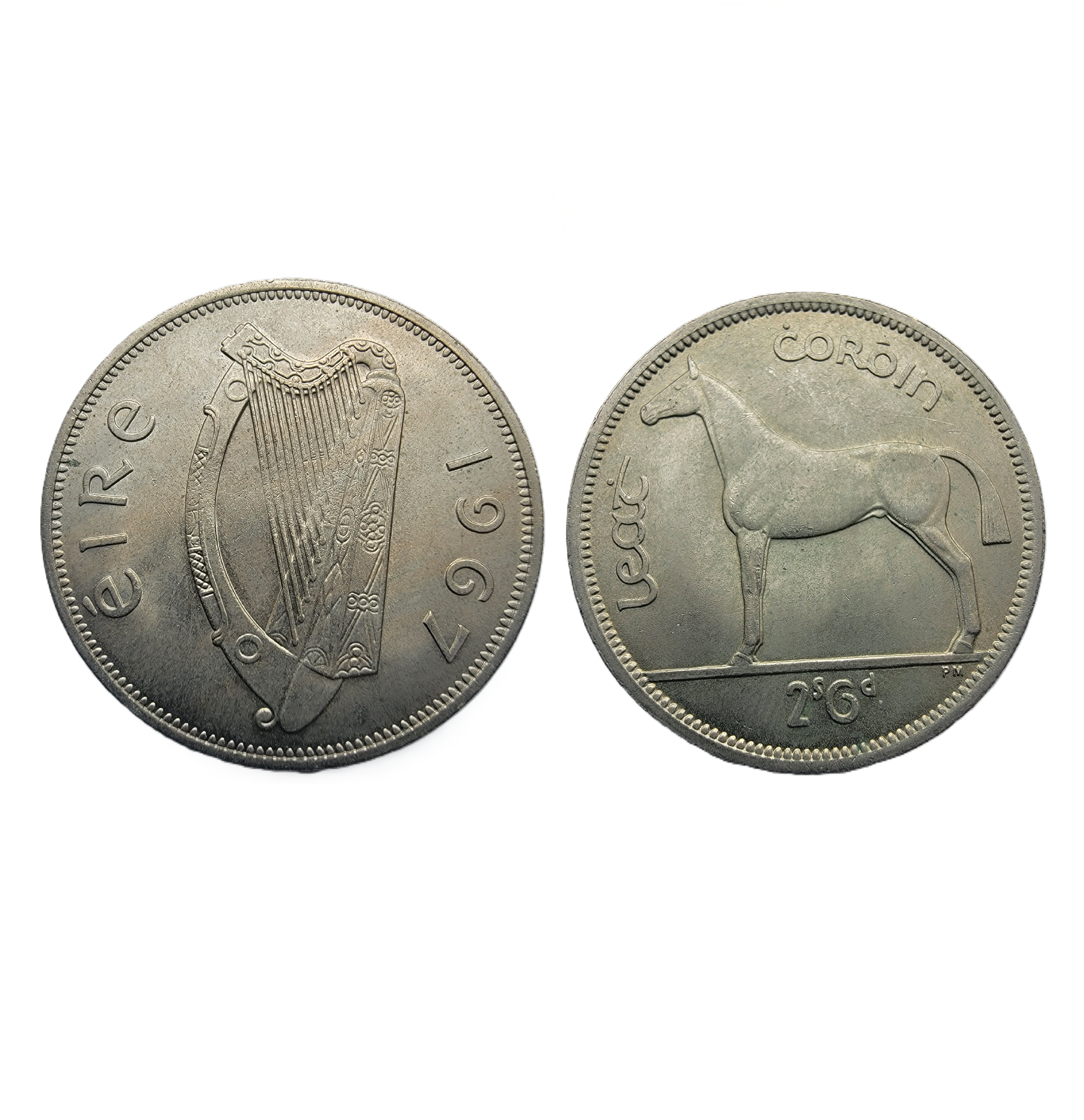 ½ Crown = 2 Shillings 6 Pence  (1967) — Ireland