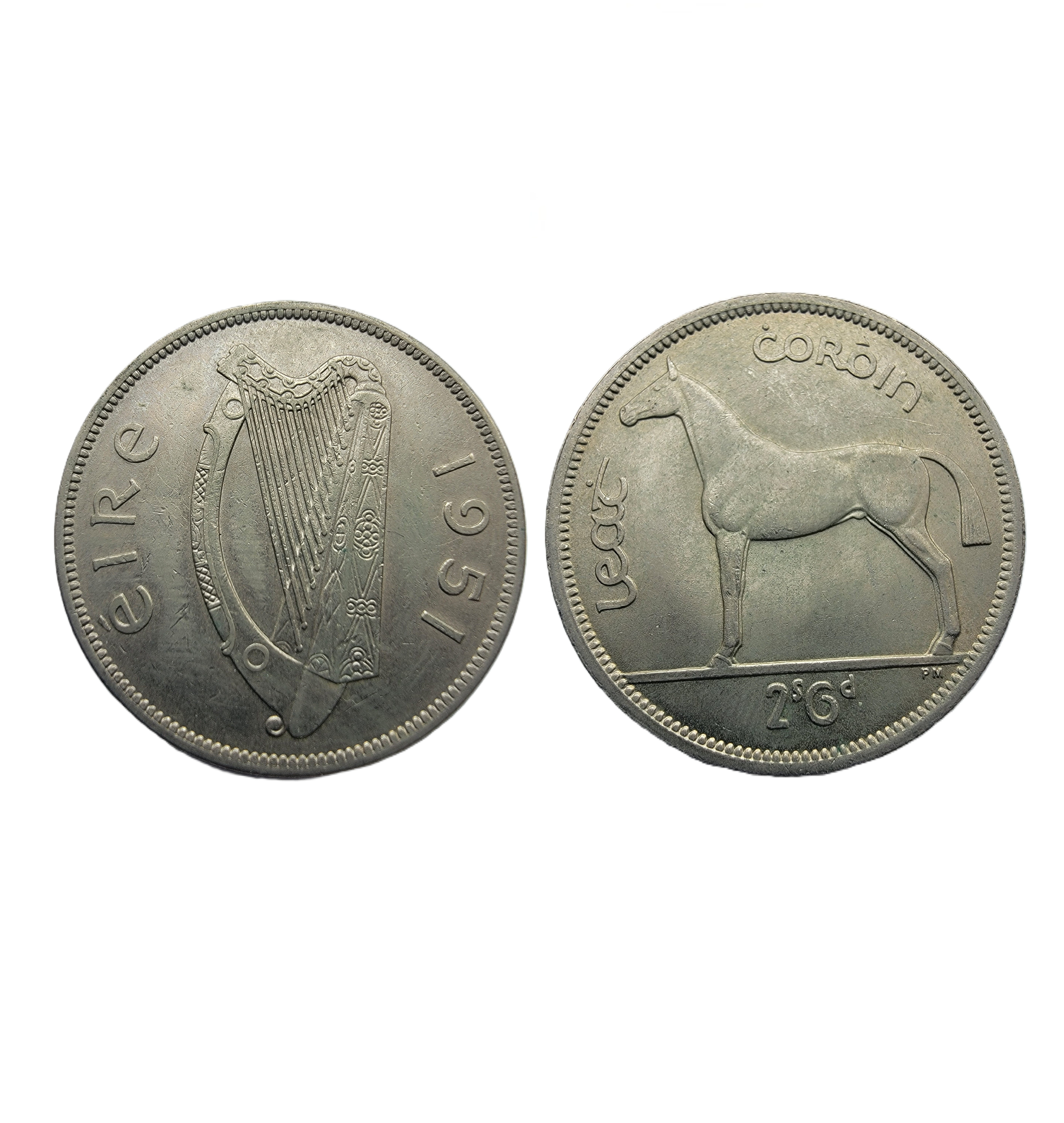 ½ Crown = 2 Shillings 6 Pence (1951) — Ireland