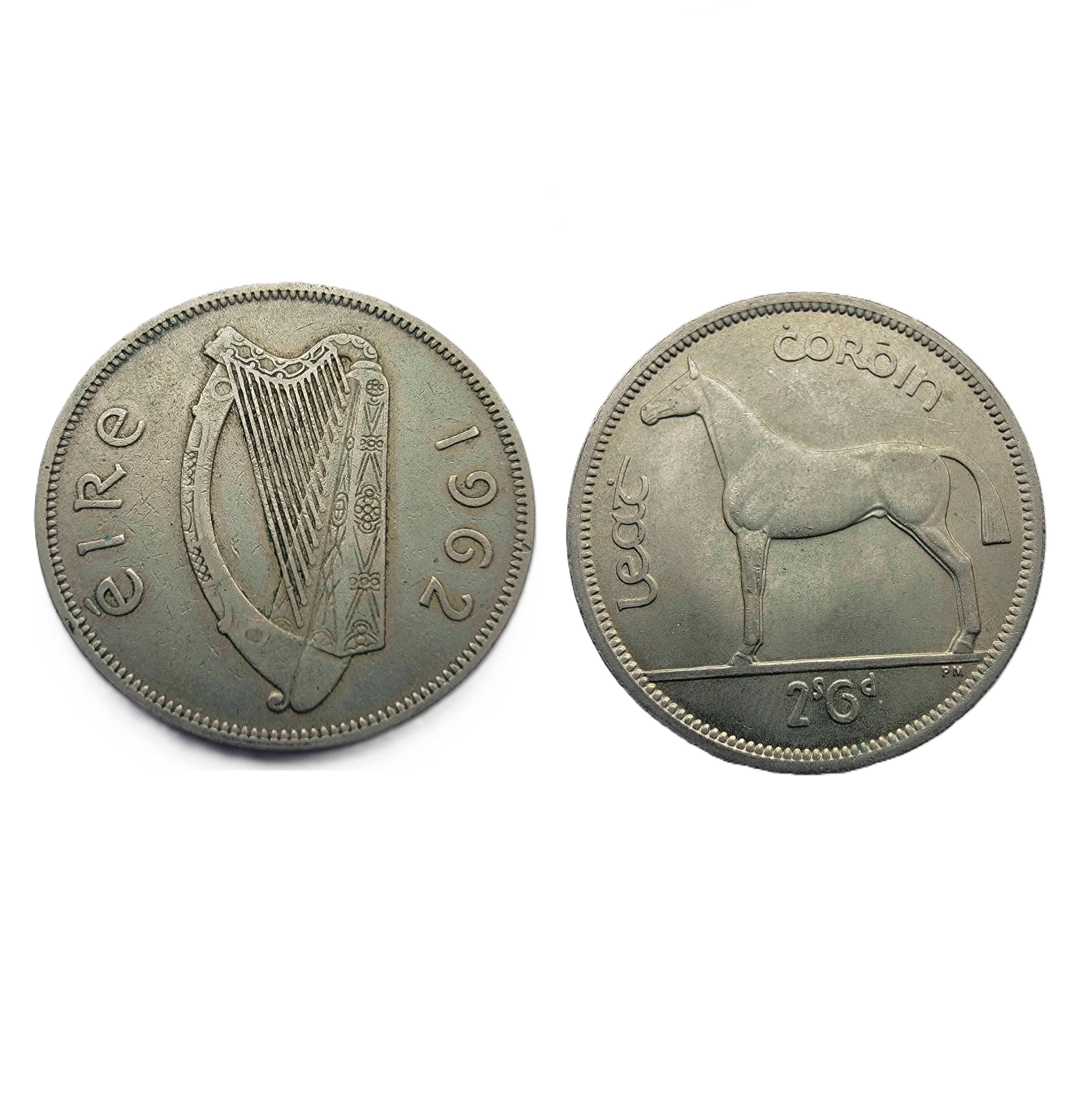 ½ Crown = 2 Shillings 6 Pence (1962) — Ireland