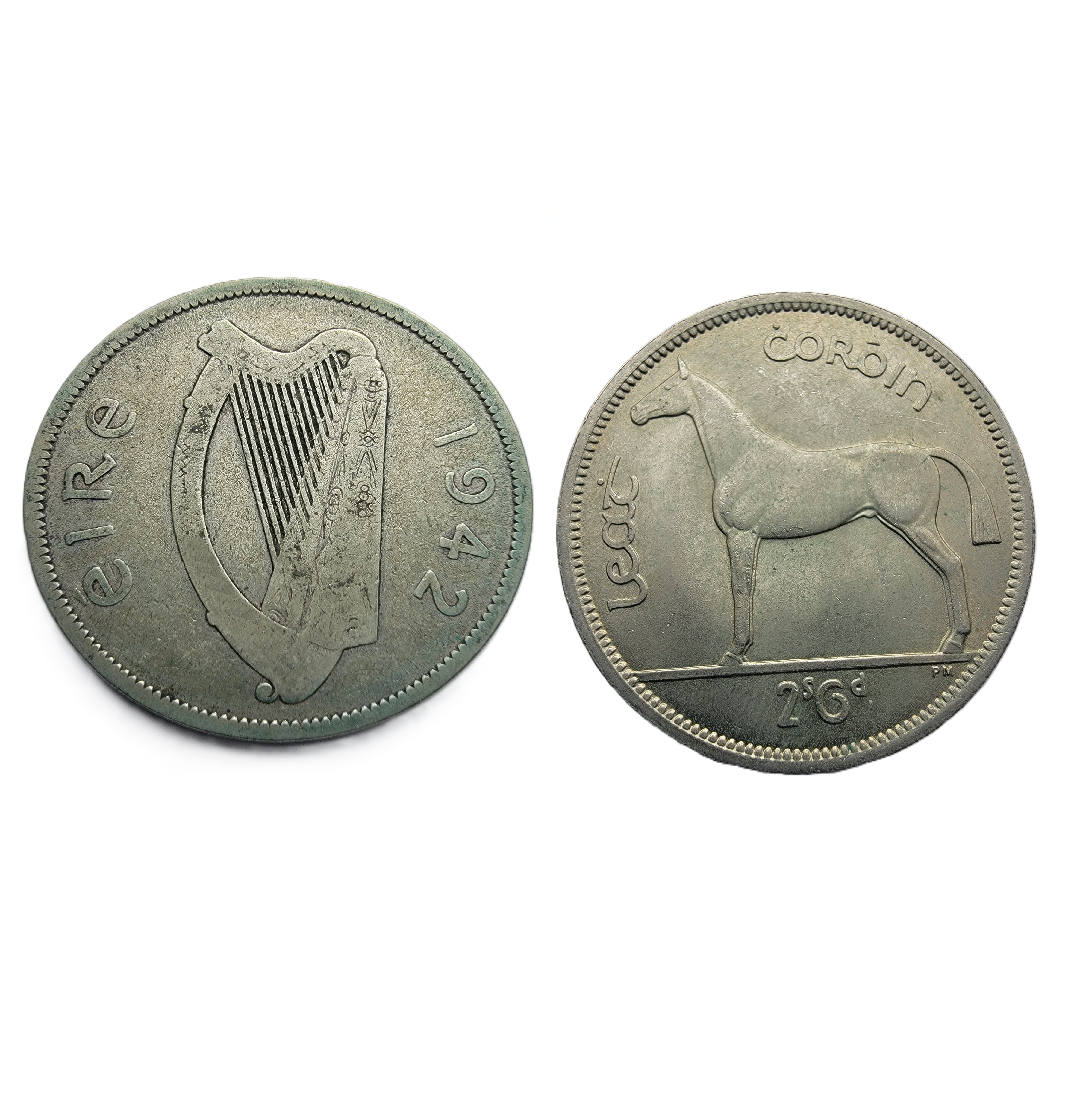 ½ Crown = 2 Shillings 6 Pence (1942) — Ireland