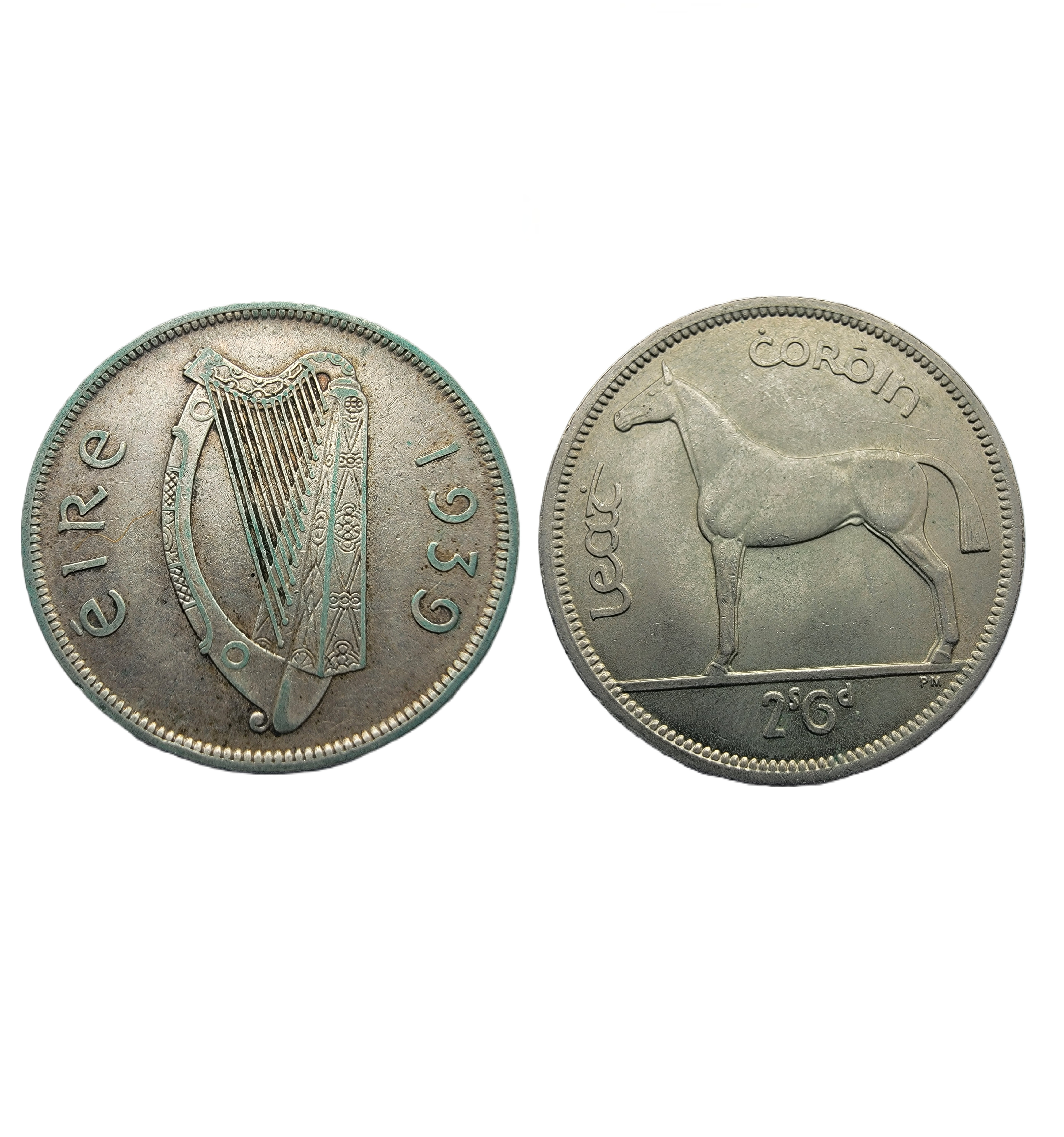 ½ Crown = 2 Shillings 6 Pence (1939) — Ireland