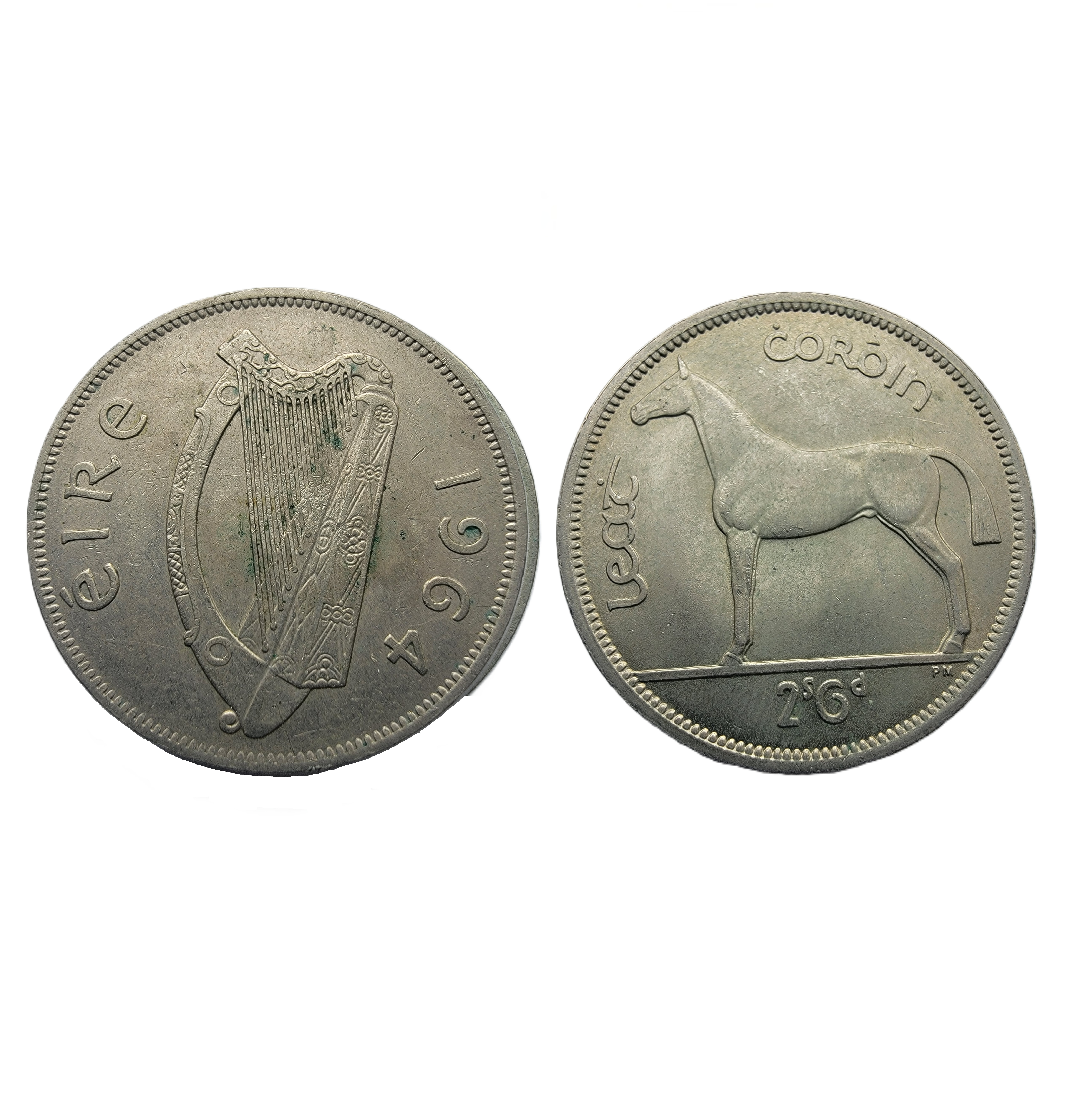 ½ Crown = 2 Shillings 6 Pence (1964) — Ireland