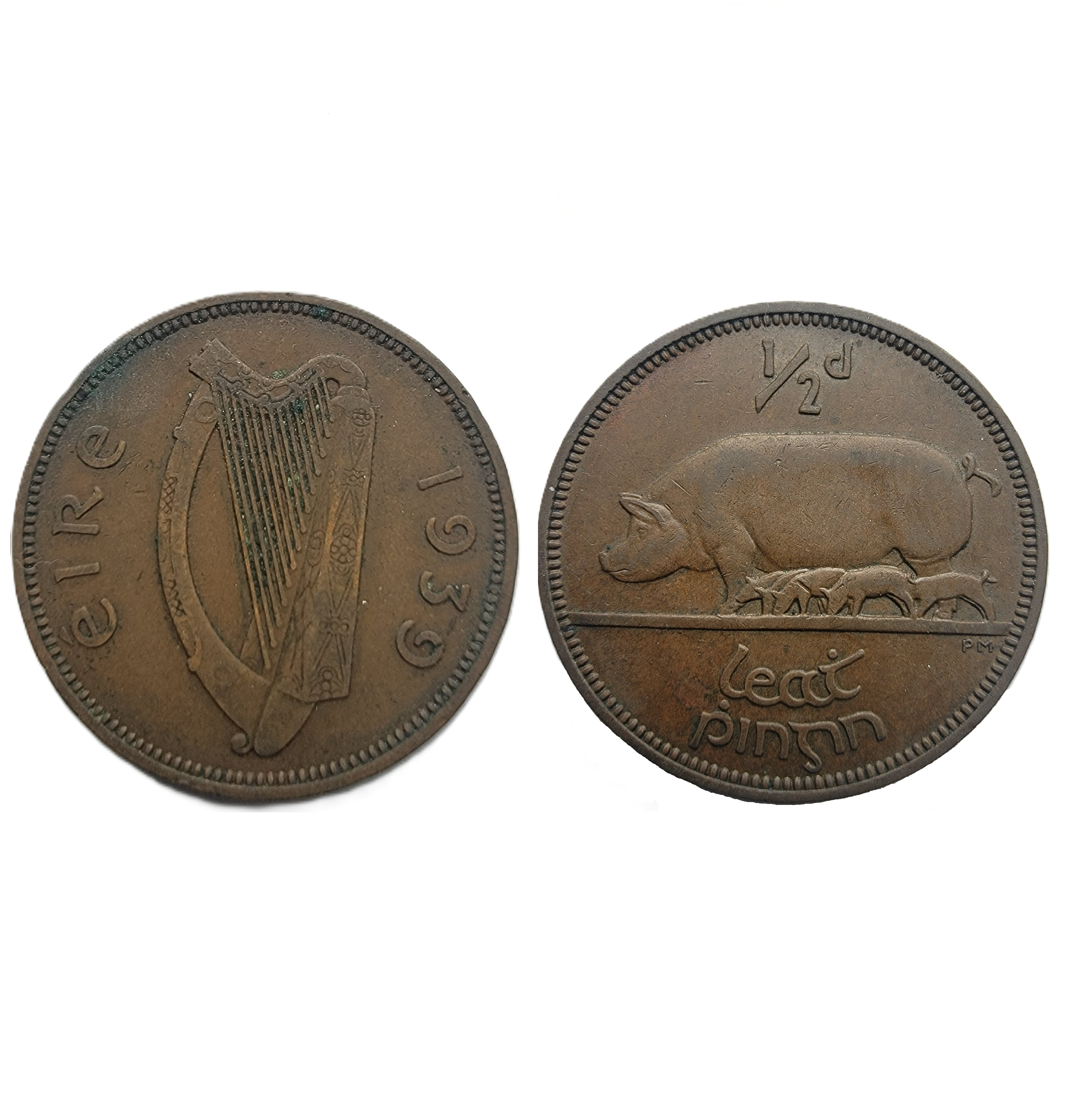 ½ Penny (1939) — Ireland