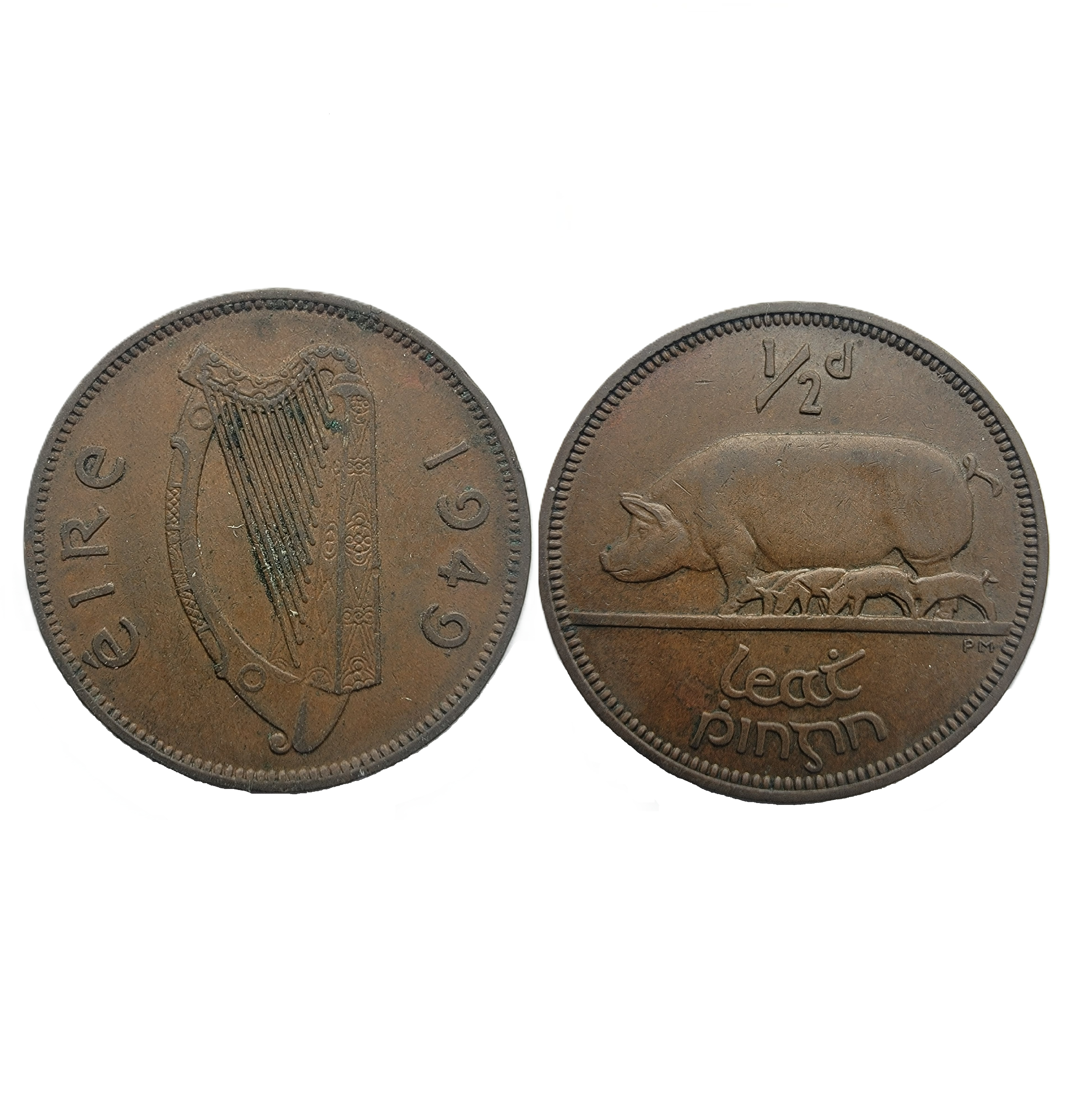 ½ Penny (1949) — Ireland