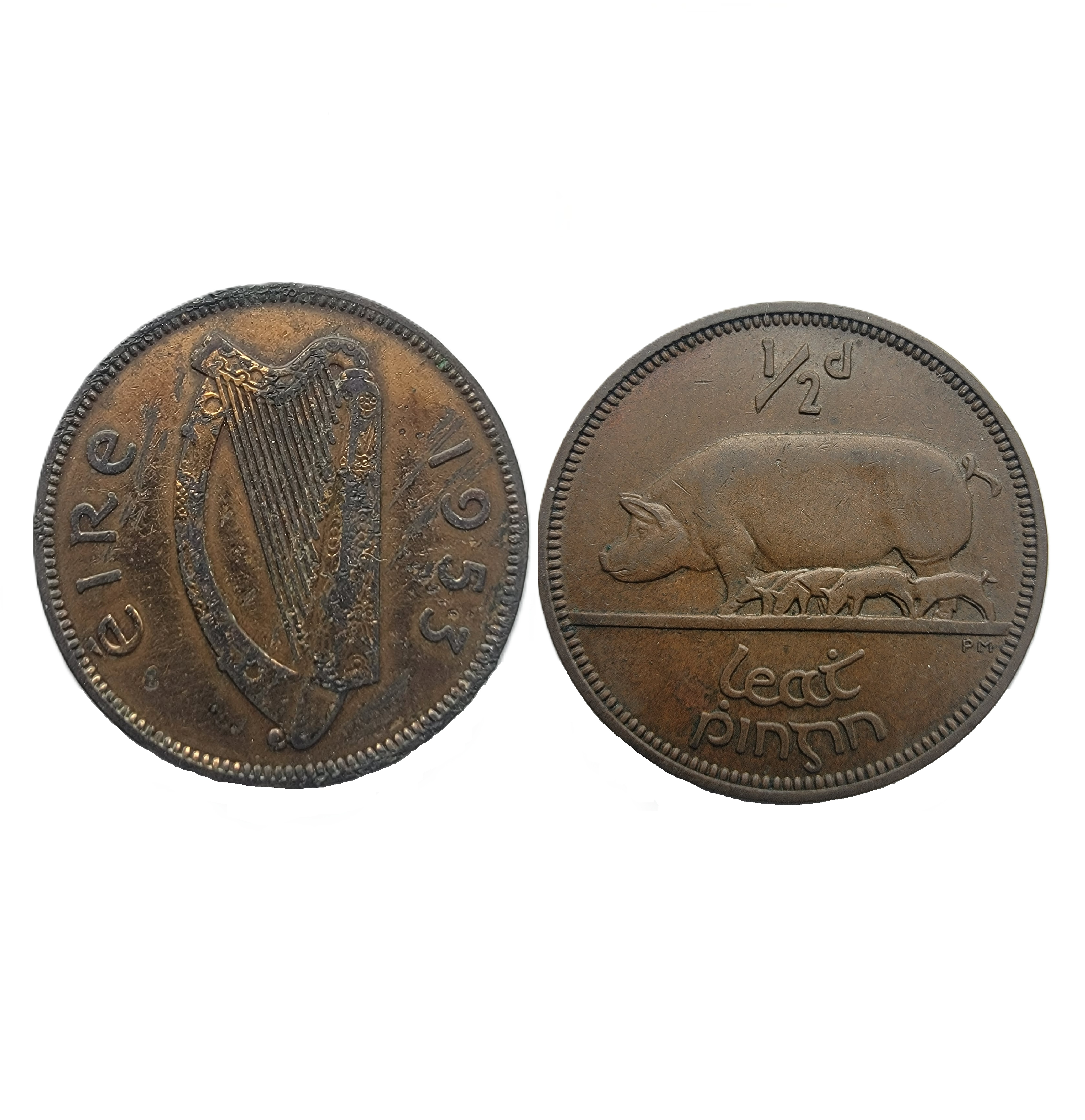 ½ Penny (1953) — Ireland