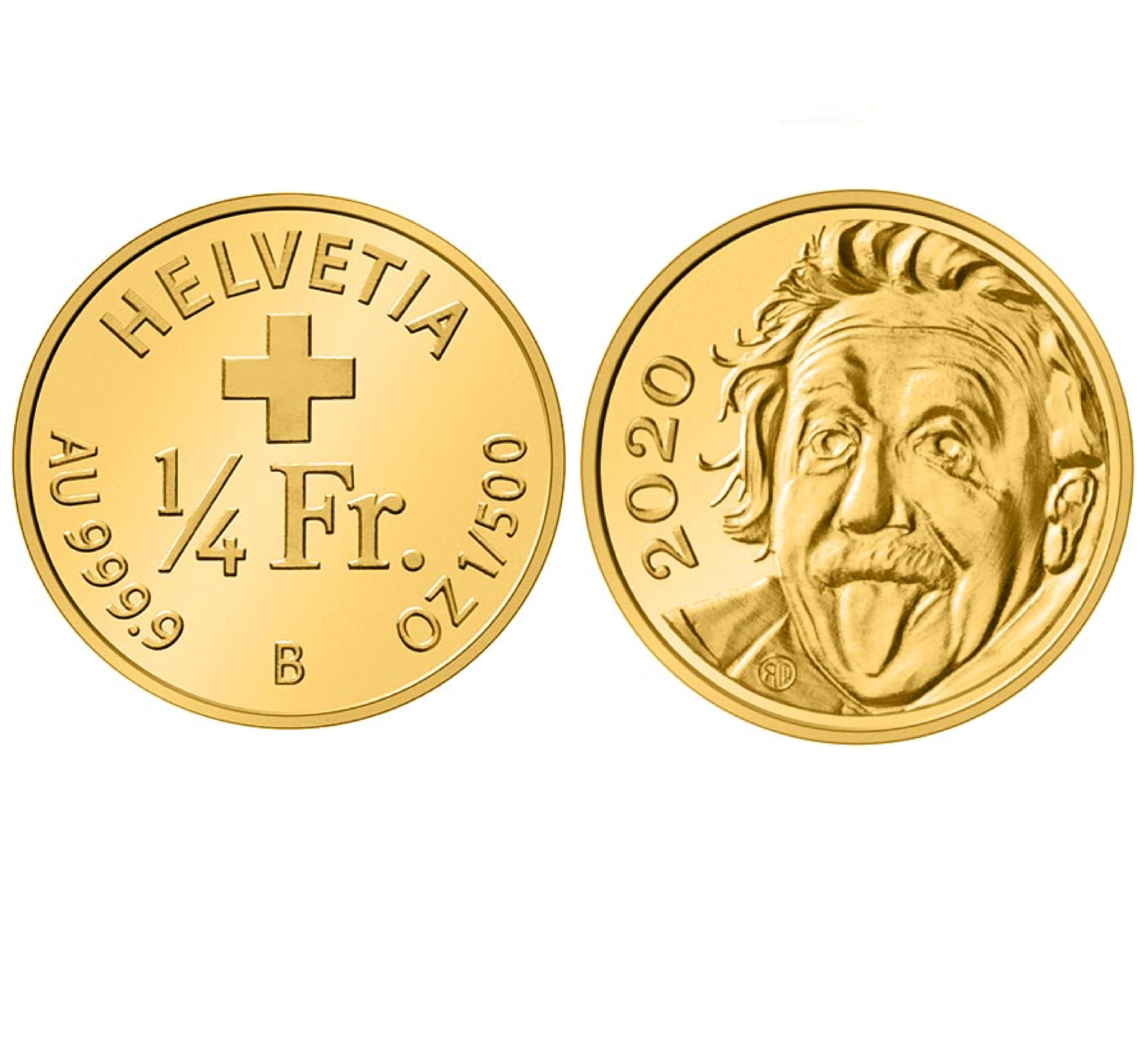 ¼ Franc Albert Einstein (2020) — Switzerland
